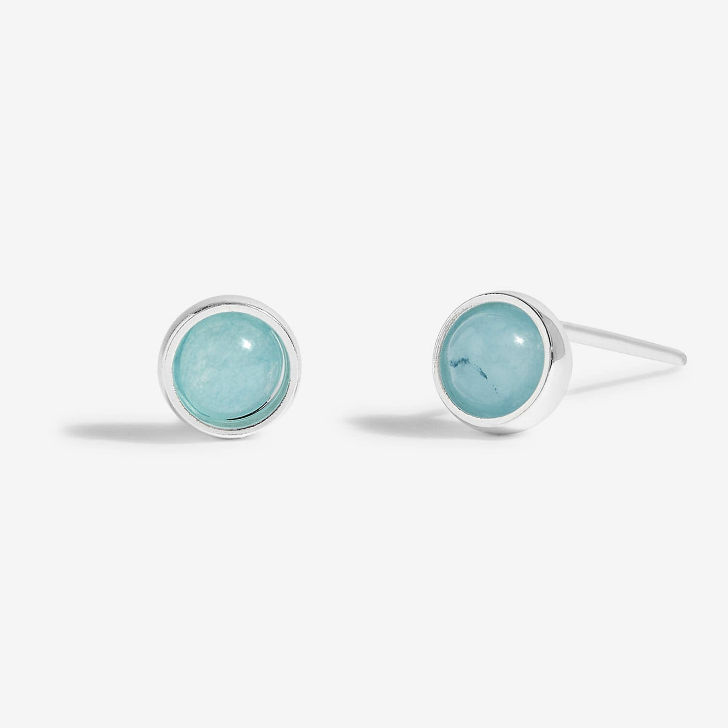 Joma Jewellery - Birthstone Earrings - March - Aqua Crystal