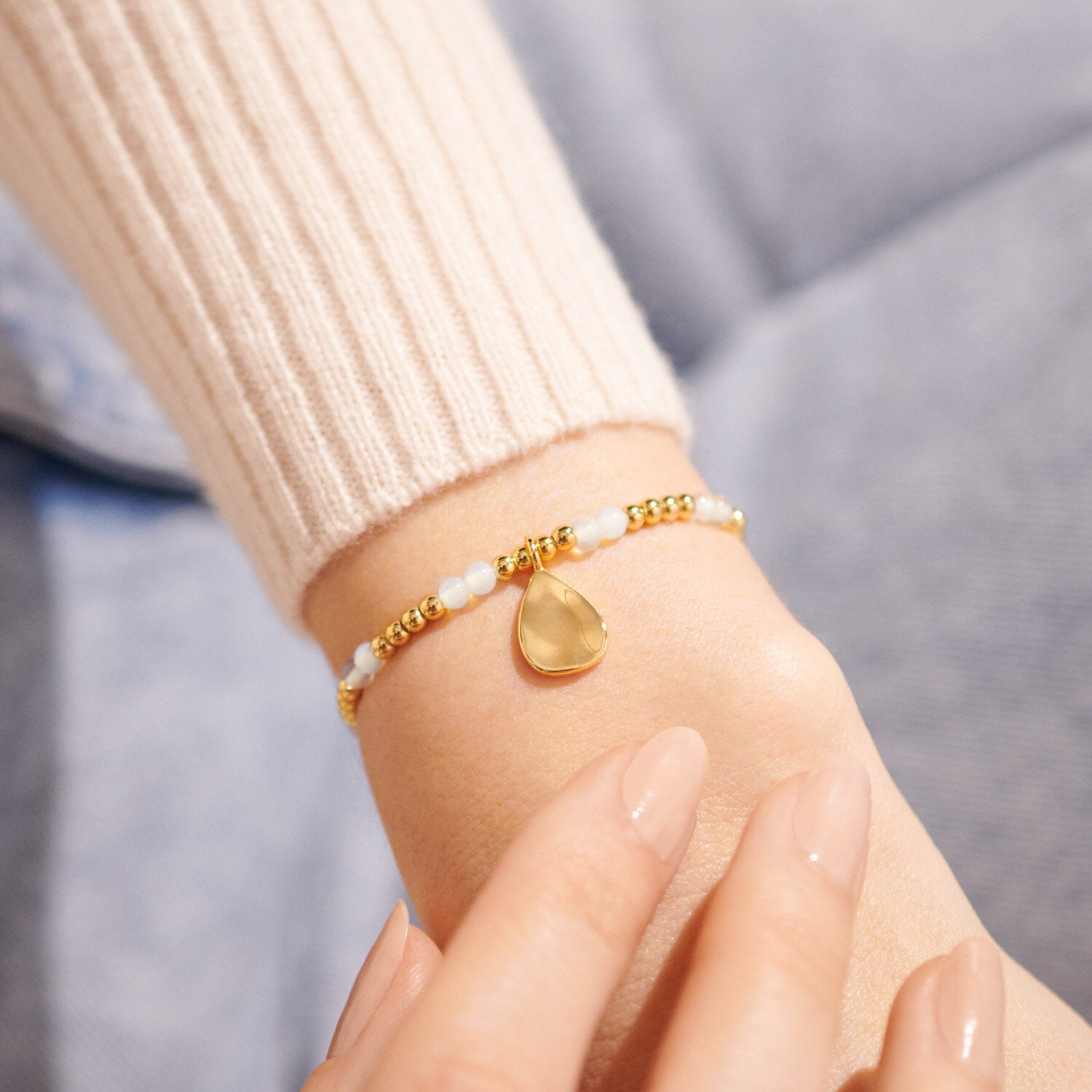 June - A Little Birthstone Bracelet - Gold - Joma Jewellery