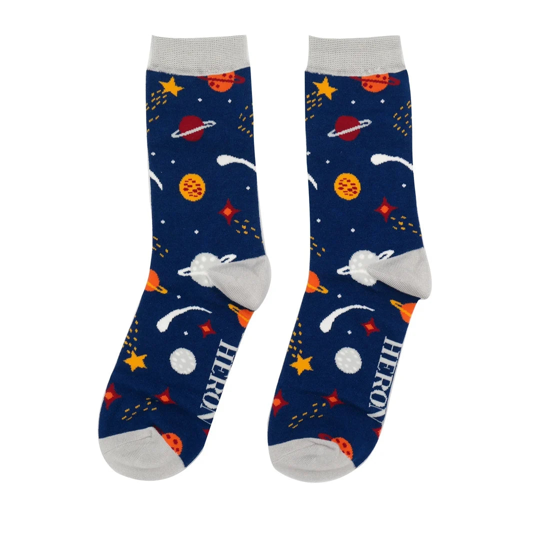 Mr Heron Space Socks Box