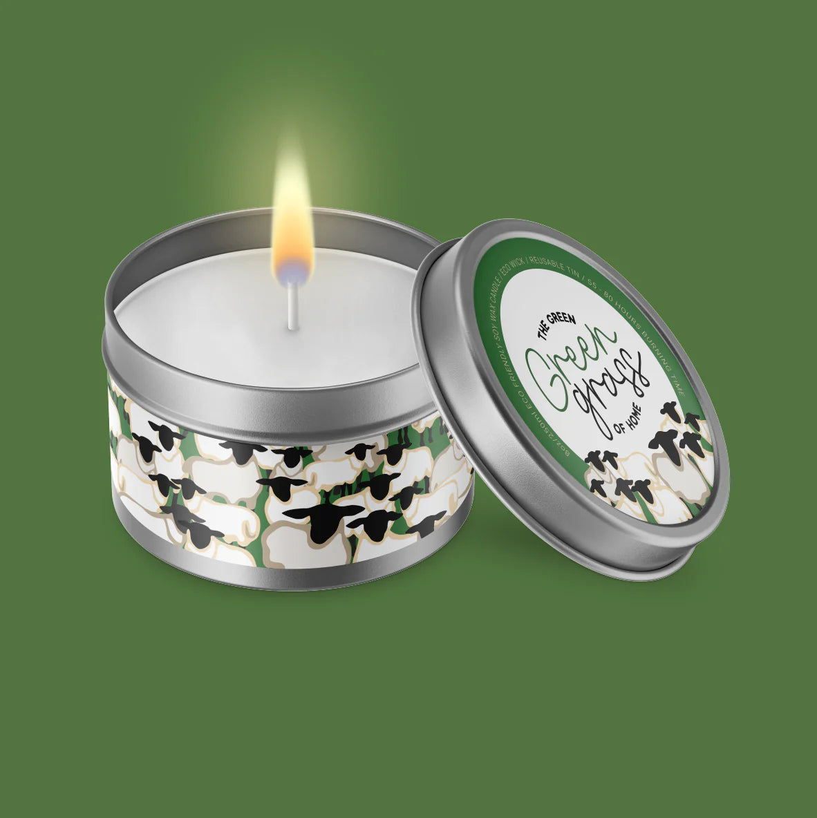THE GREEN GREEN GRASS OF HOME CANDLE