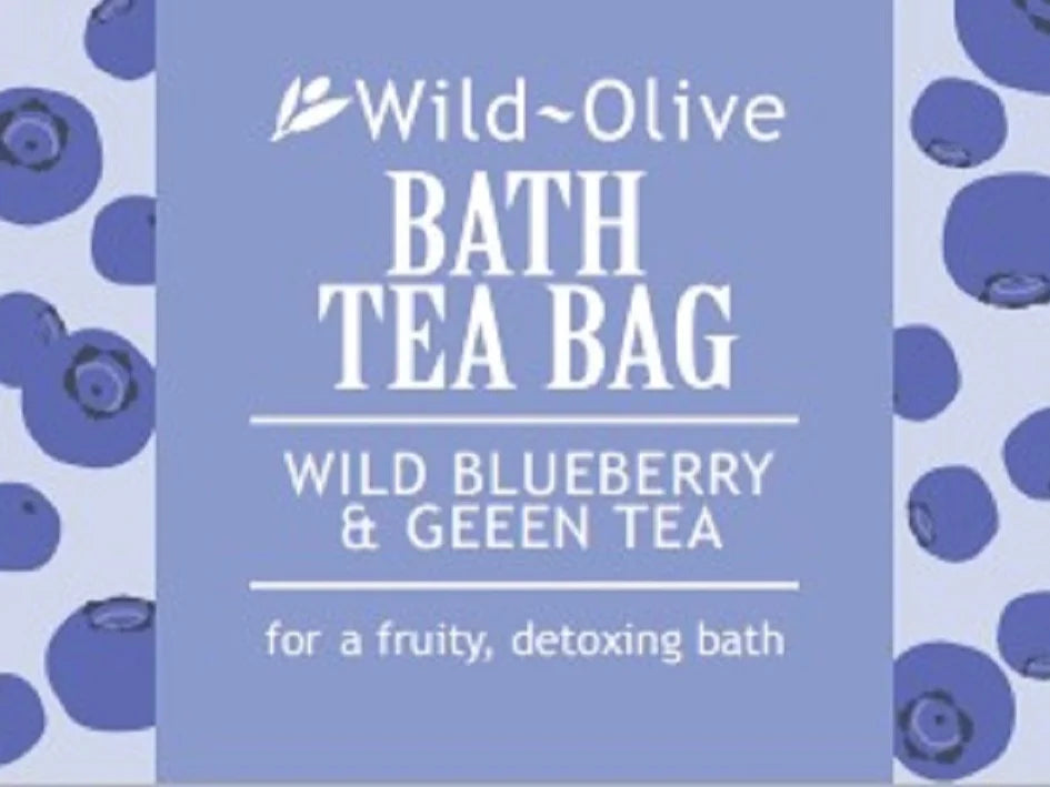 Bath Teabag - Wild Blueberry and Green Tea