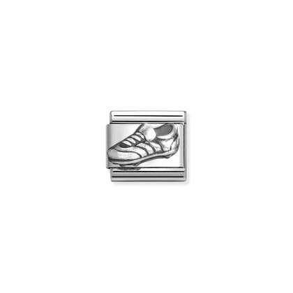 Football Shoe Silver Link - Nomination Italy