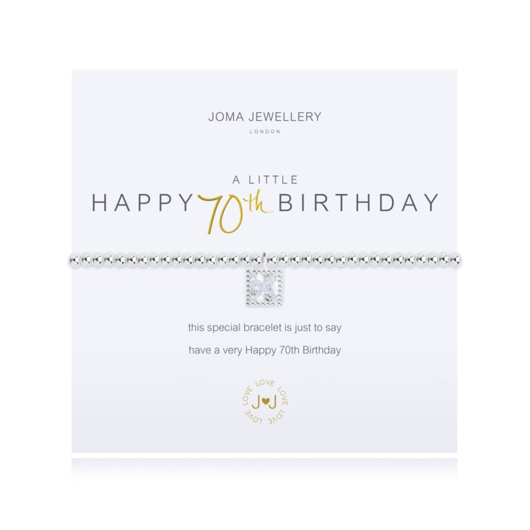 Joma Jewellery -A little happy 70th birthday Joma bracelet