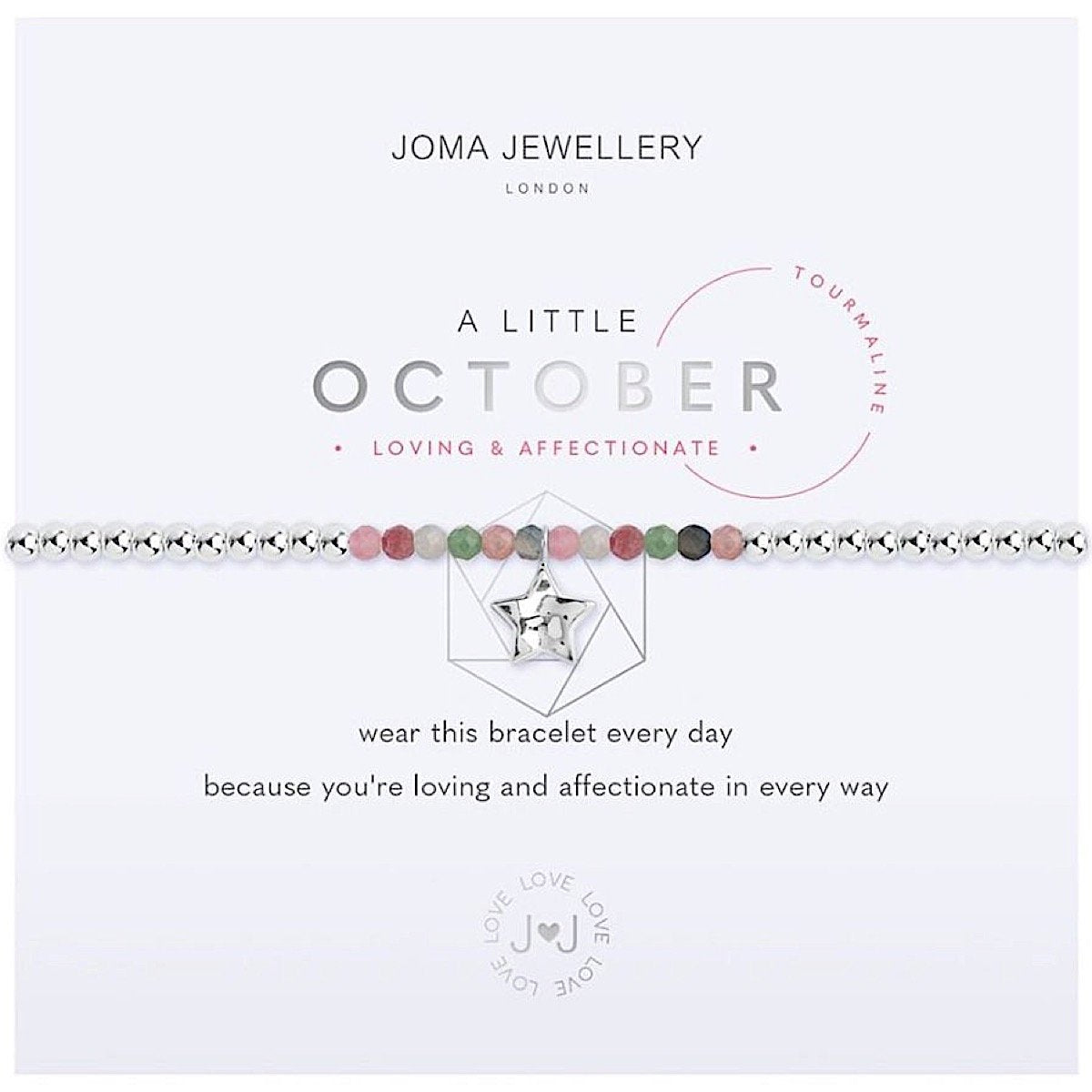 Joma Jewellery - October Birthstone - Tourmaline - Loving & Affectionate