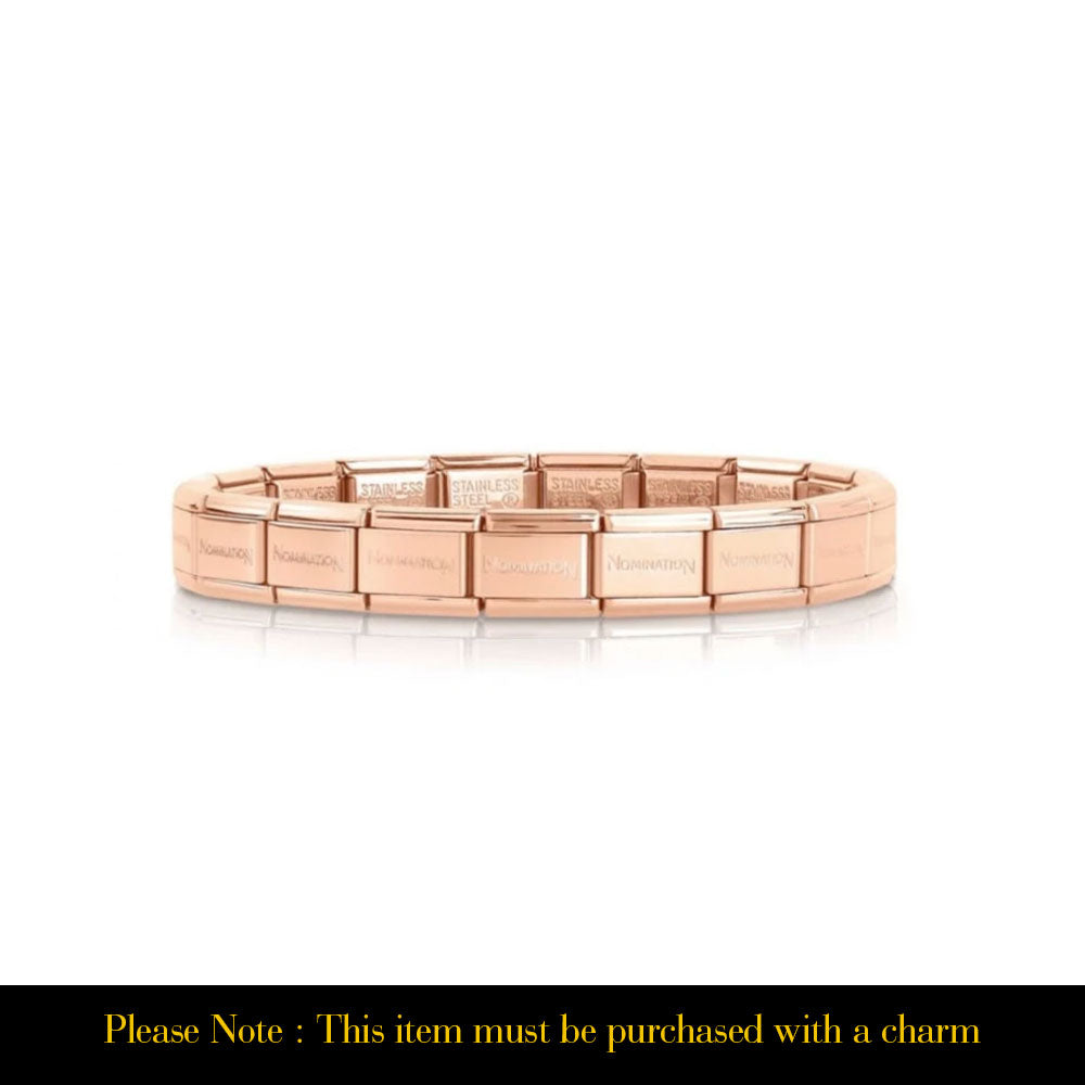 Composable classic Rose Gold starter bracelet By Nomination Italy