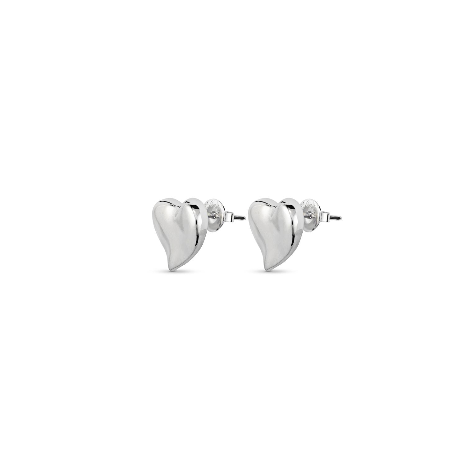 UNOde50 Silver UNO Heart Earrings