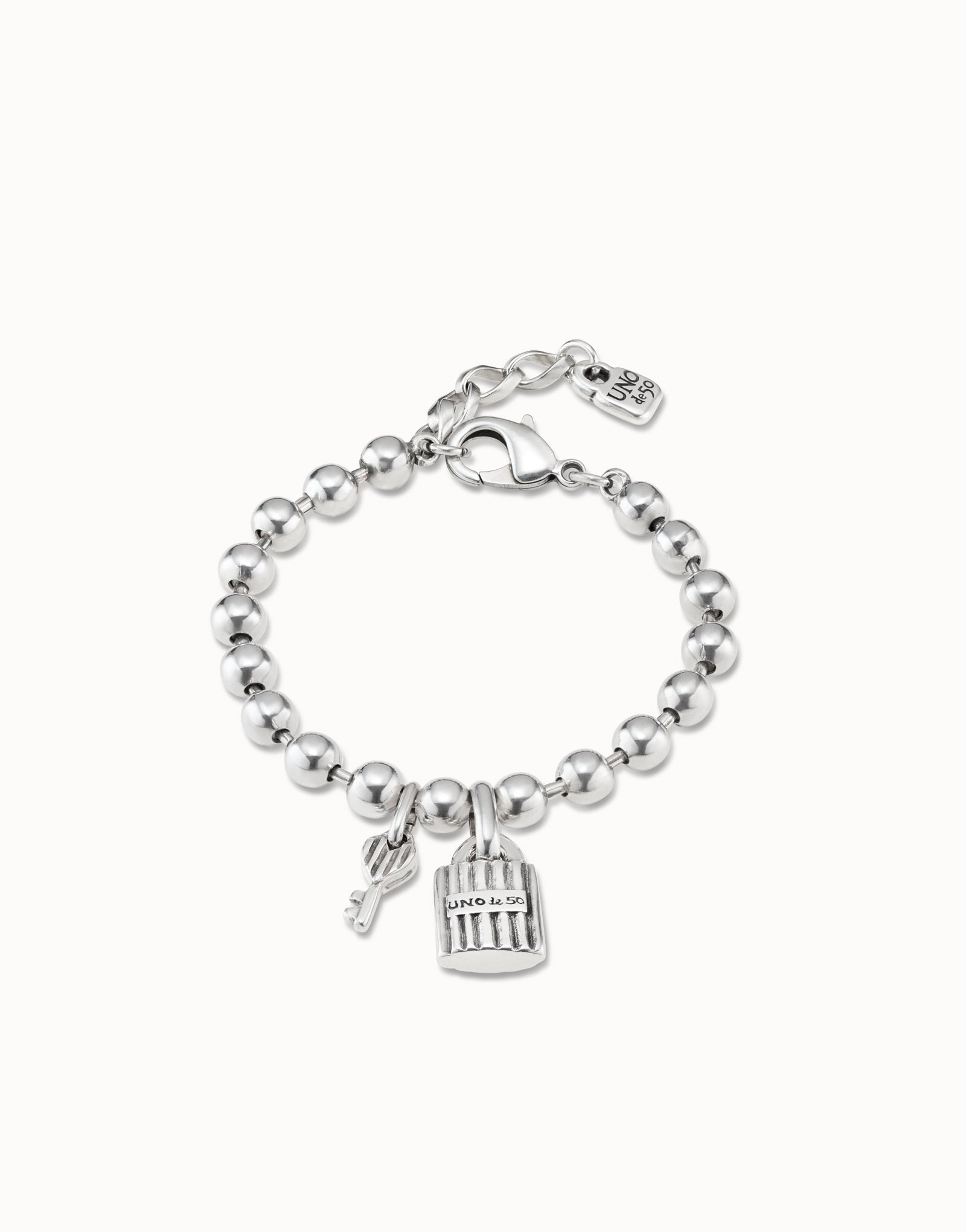 Bracelet - Silver Key - Uno De 50