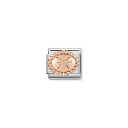 Rose Gold Pisces charm By Nomination Italy