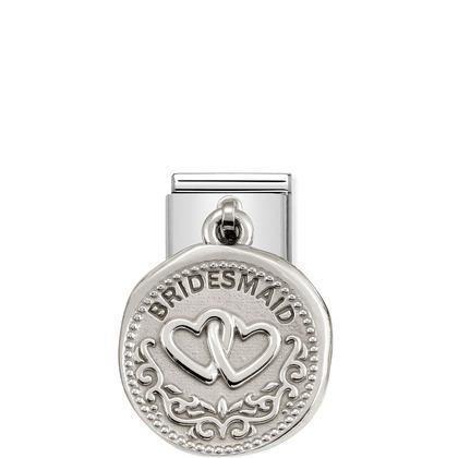 Silver Coin Dangle - Bridesmaid charm By Nomination Italy