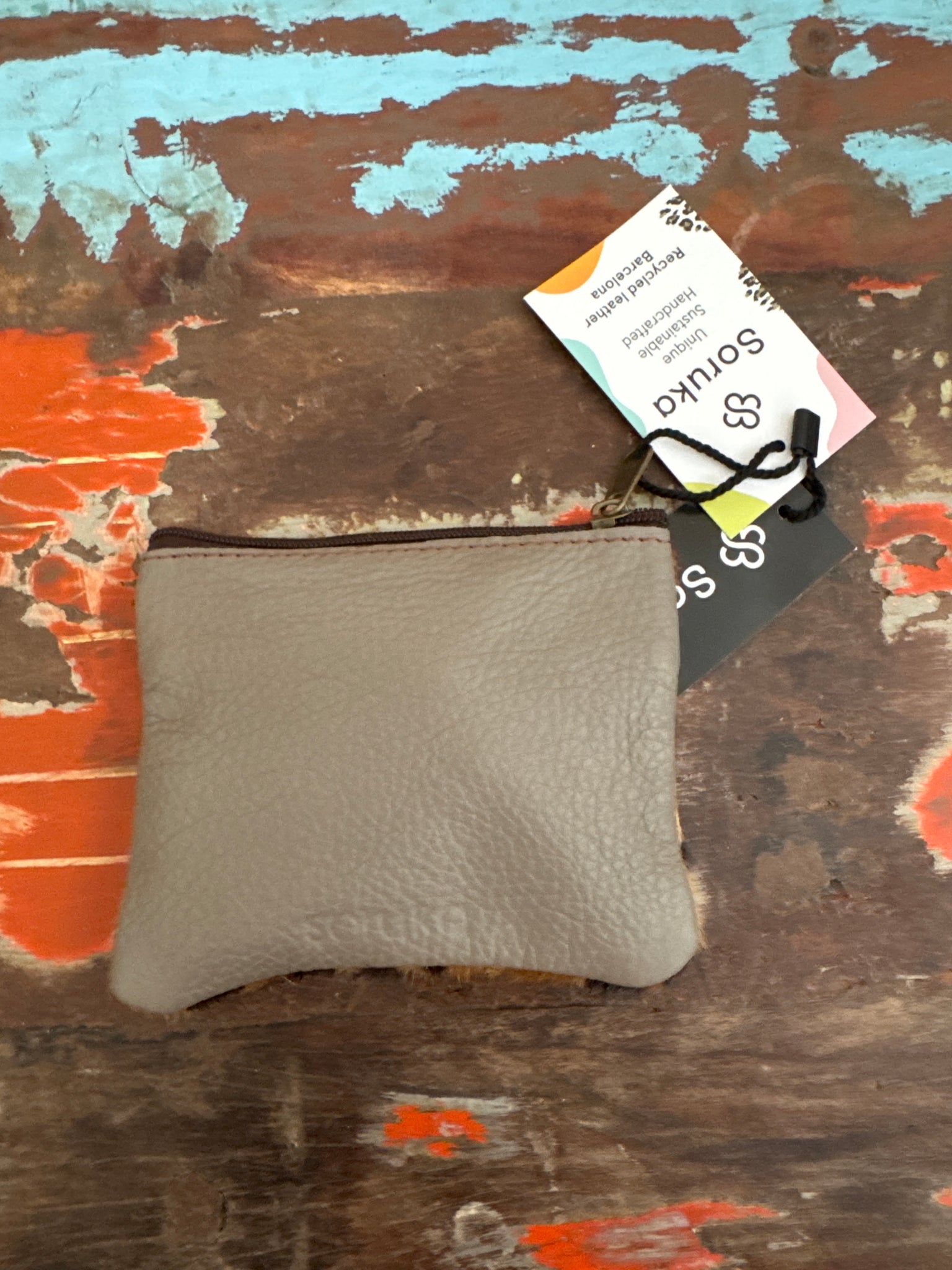 Ari Leather Purse - Animal Print - Soruka
