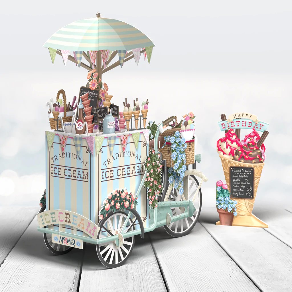 The Ice Cream Vendor 3D Pop Up Card