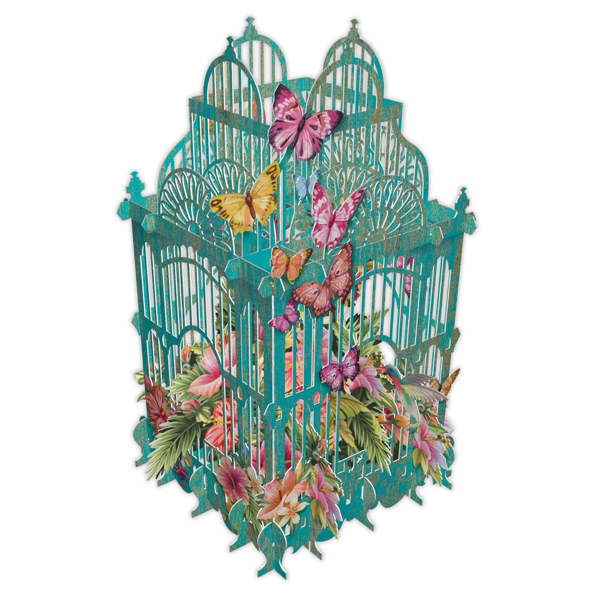 The Tropical Cage 3D Pop Up Card