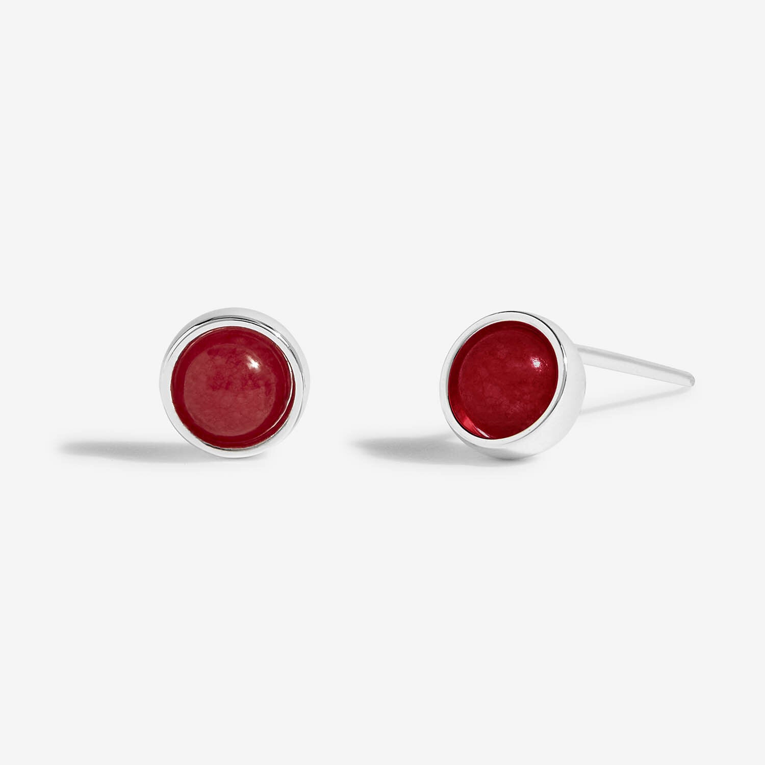 Joma Jewellery - Birthstone Earrings - January - Garnet