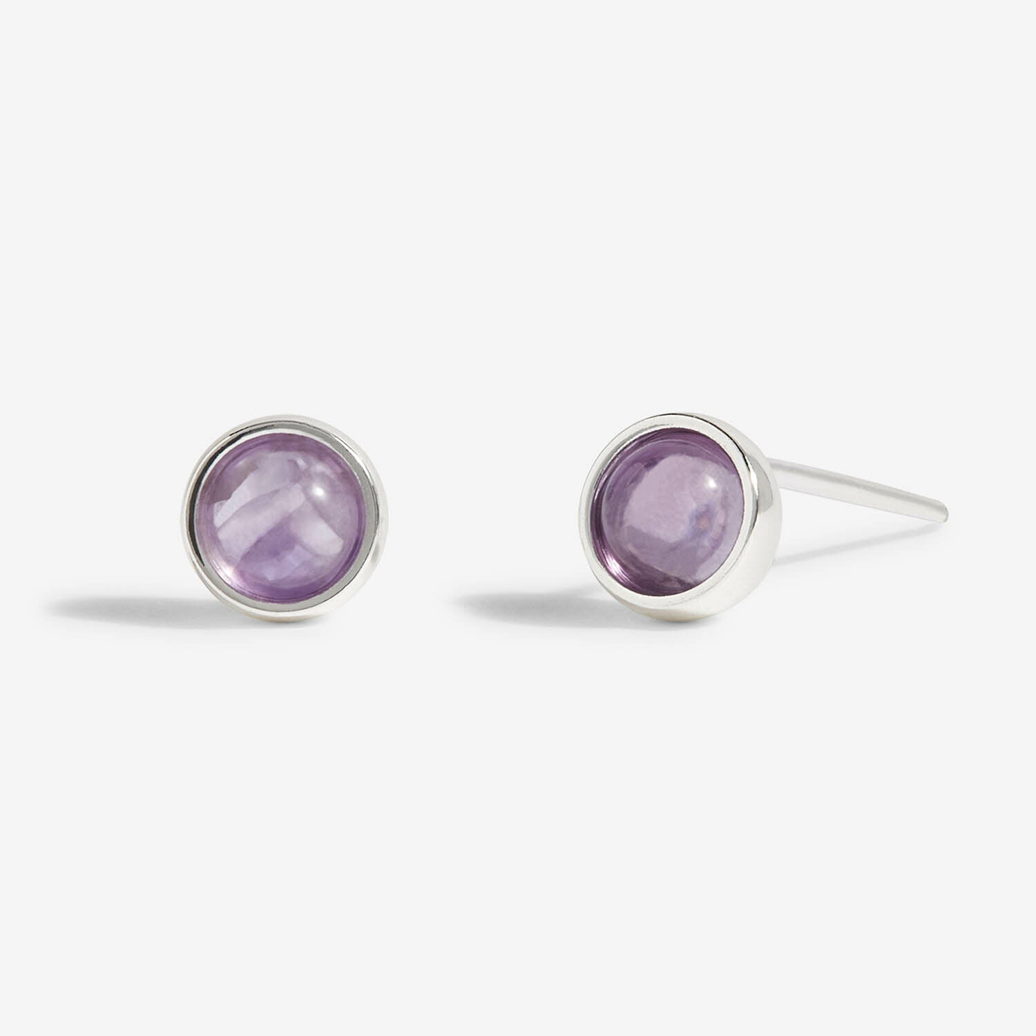 Joma Jewellery - Birthstone Earrings - February - Amethyst