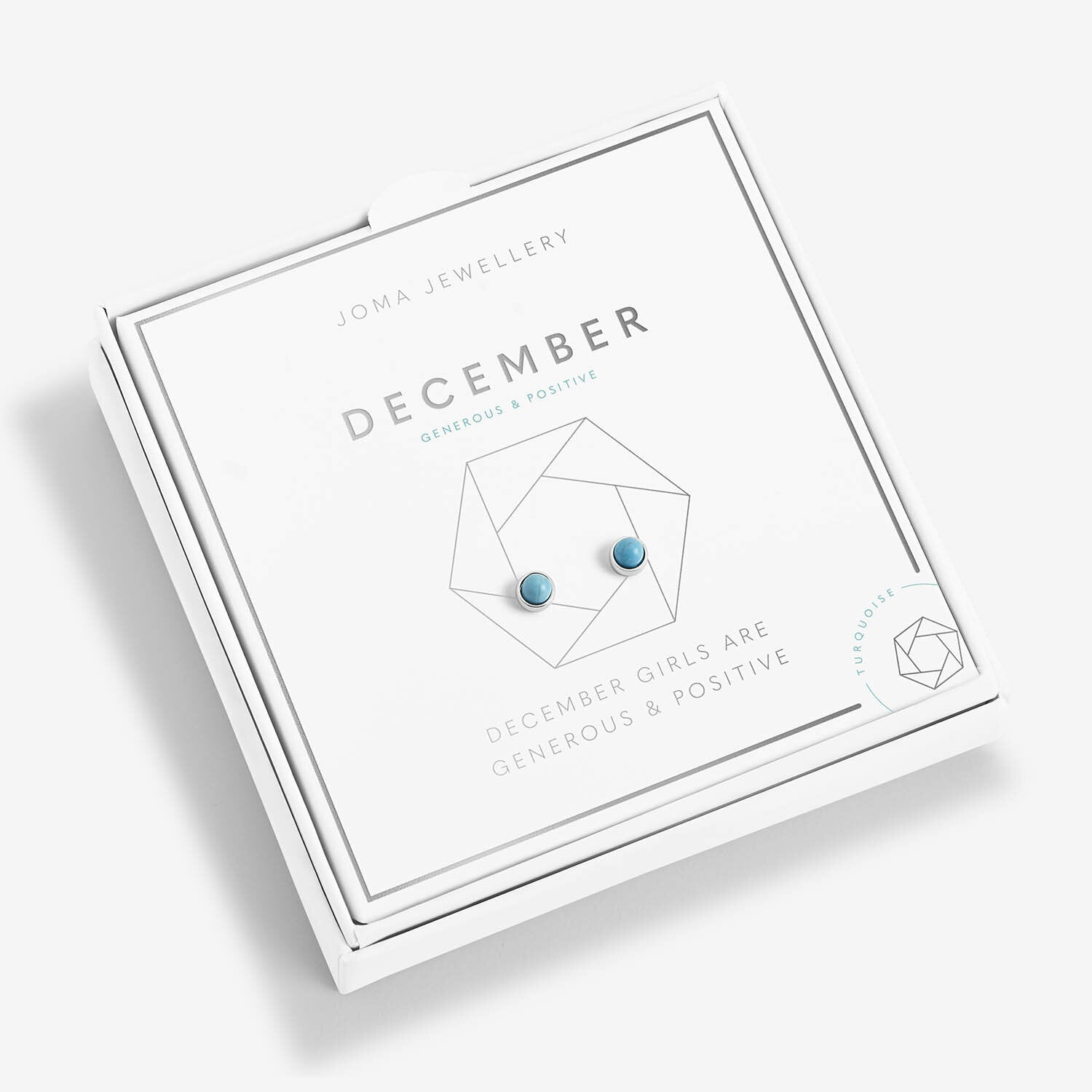 Joma Jewellery - Birthstone Earrings - December - Turquoise