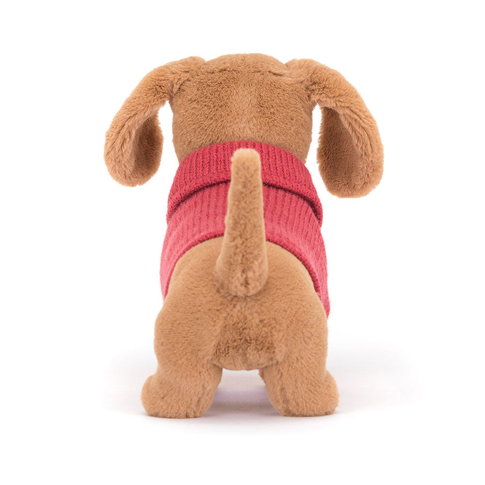 Sweater Sausage Dog - Pink Sweater