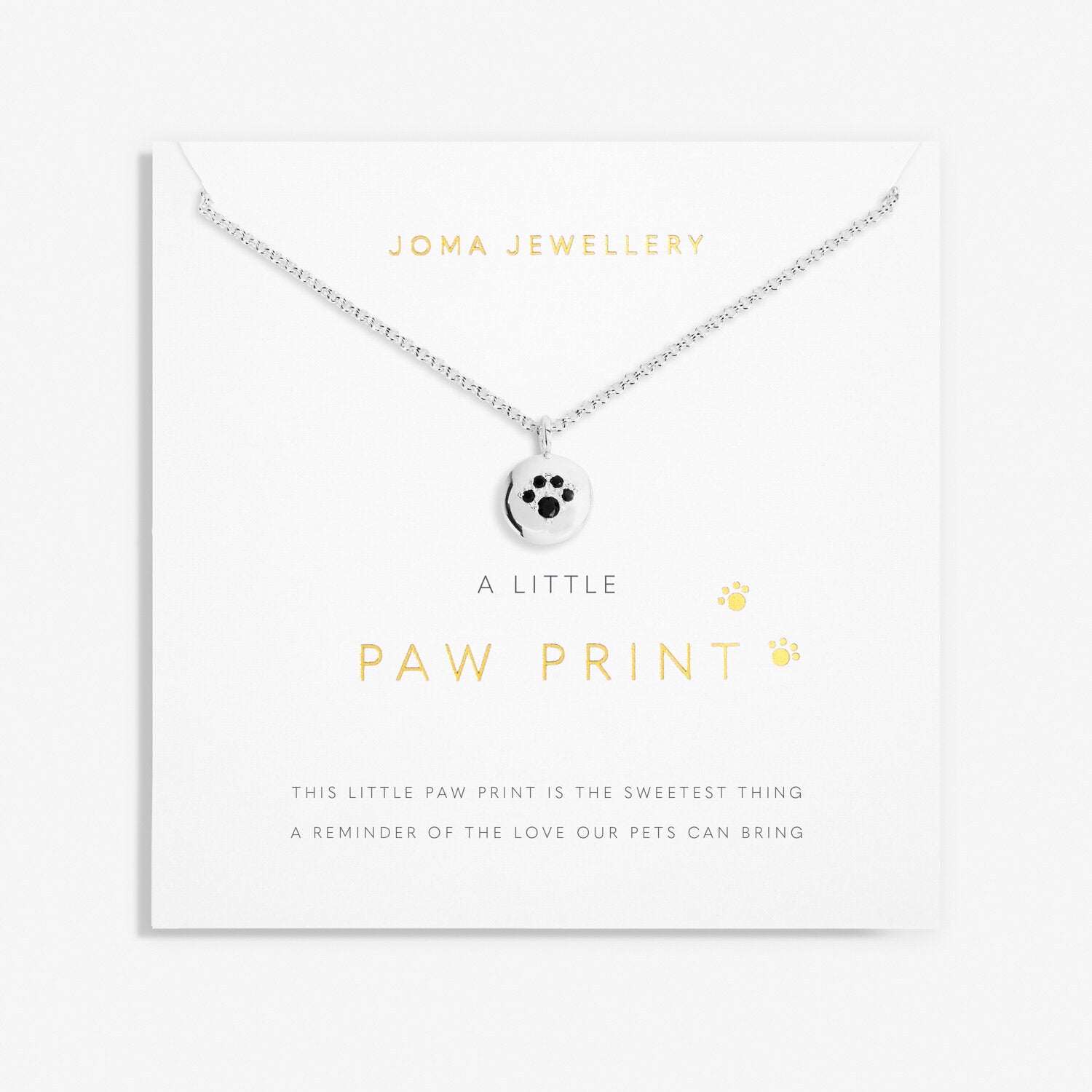 A Little - Paw Print Necklace - Joma Jewellery