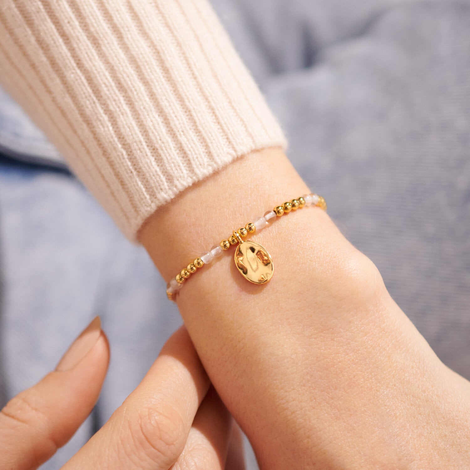 April - A Little Birthstone Bracelet - Gold - Joma Jewellery