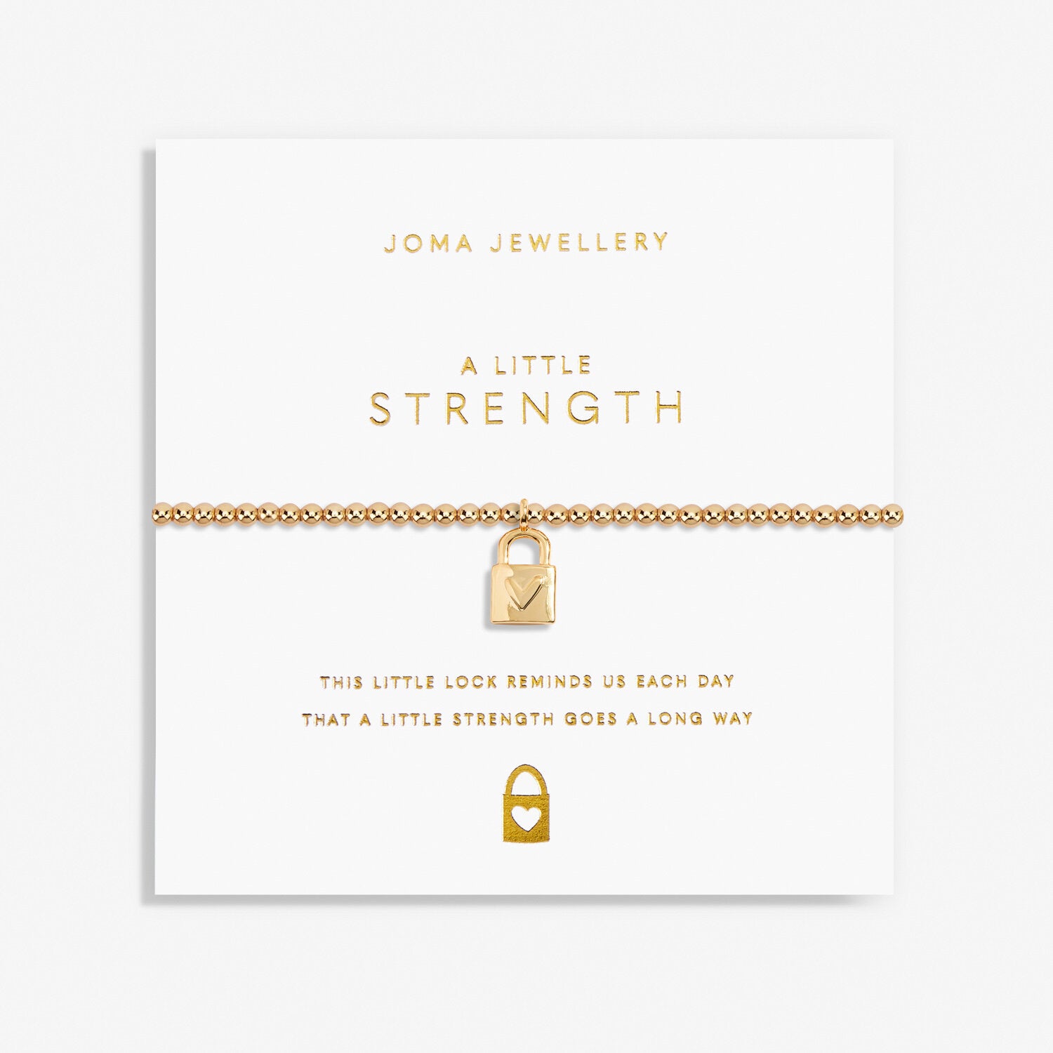 Gold - A Little Strength Bracelet - Joma Jewellery