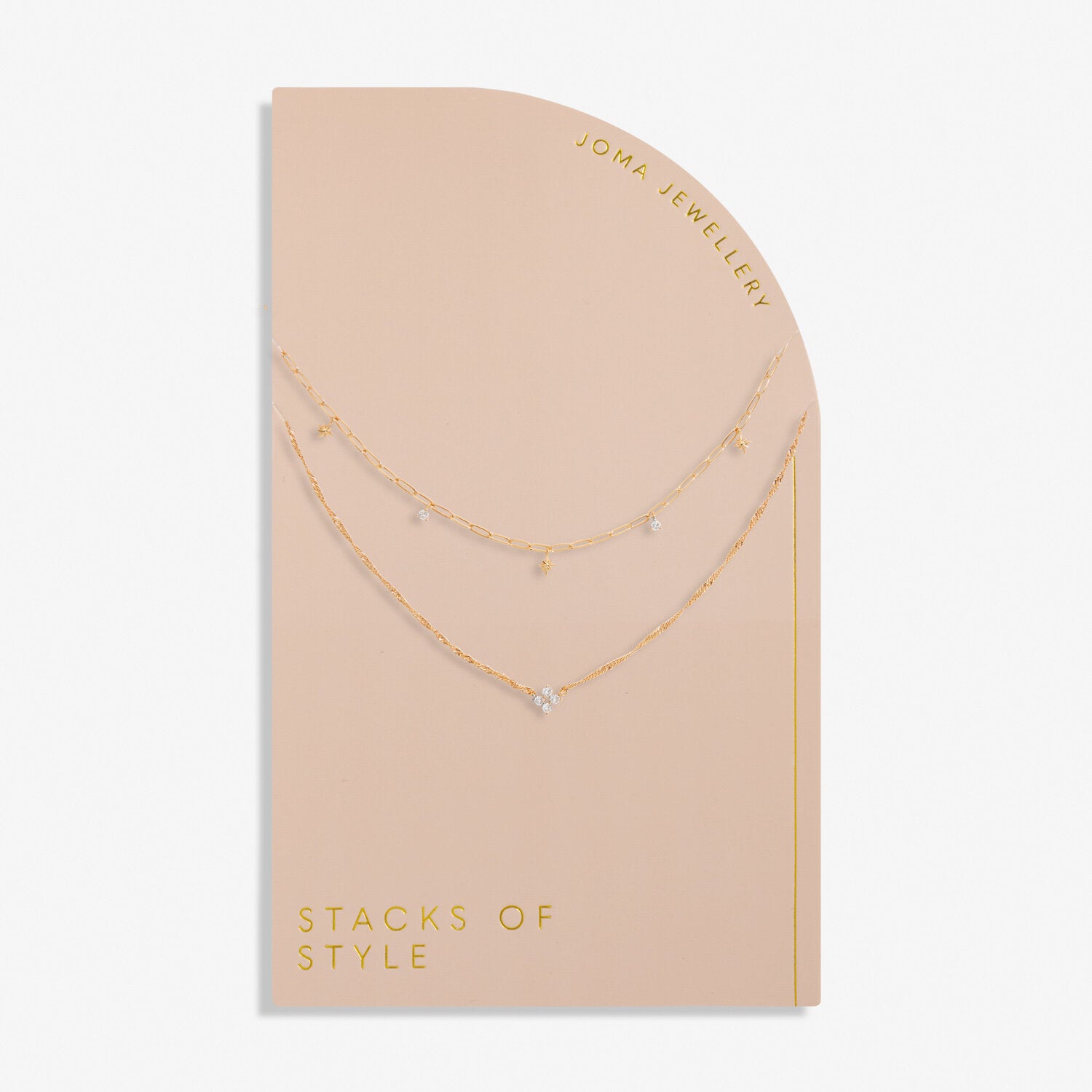 Stacks Of Style Gold Star Necklace - Joma Jewellery