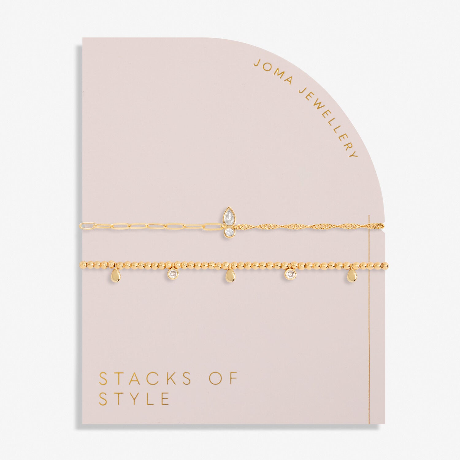 Stacks Of Style Organic Shape  Bracelet - Joma Jewellery