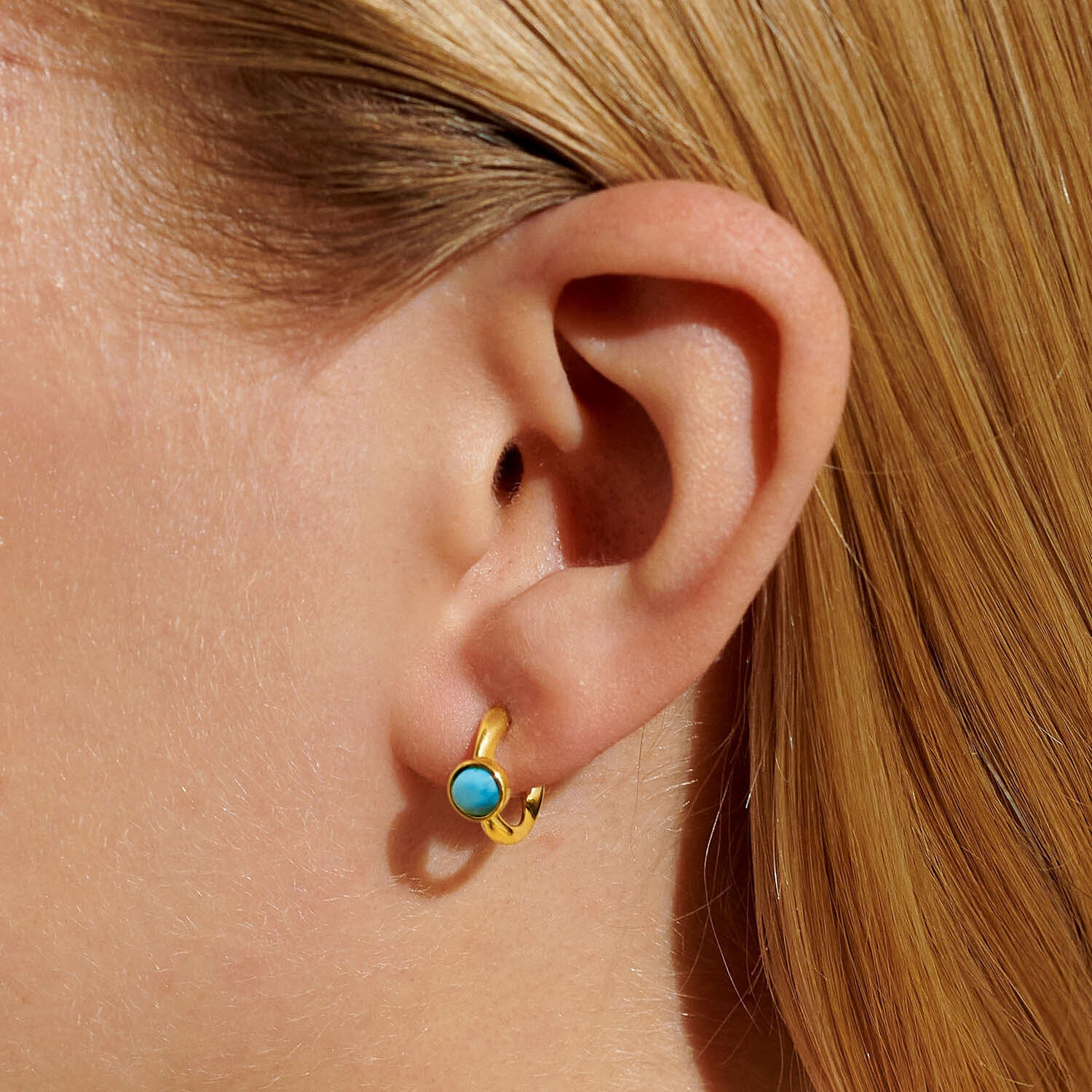 'December' Birthstone Hoop Earrings - Joma jewellery