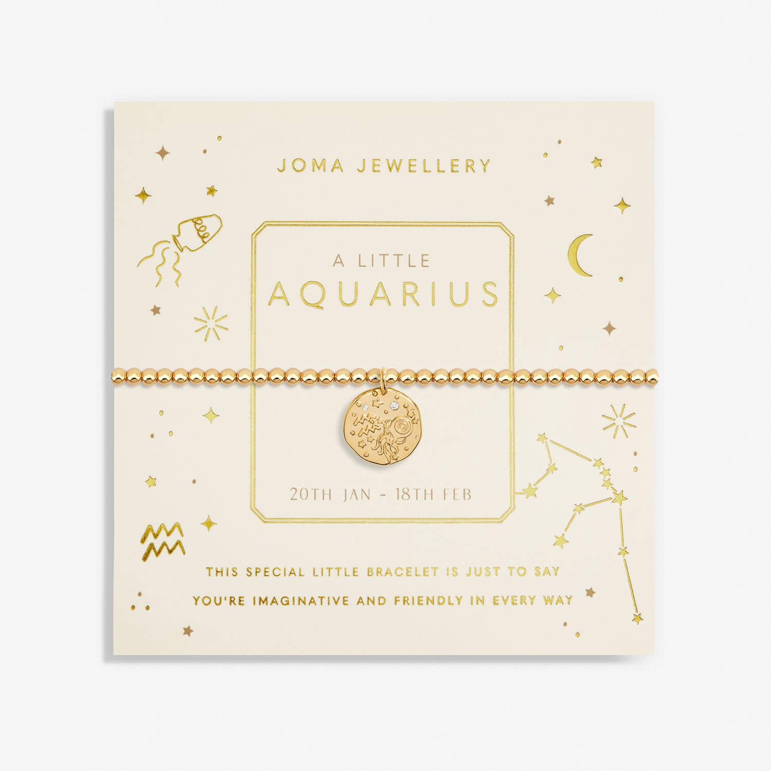 Star Sign A Little 'Aquarius' Bracelet - Joma Jewellery