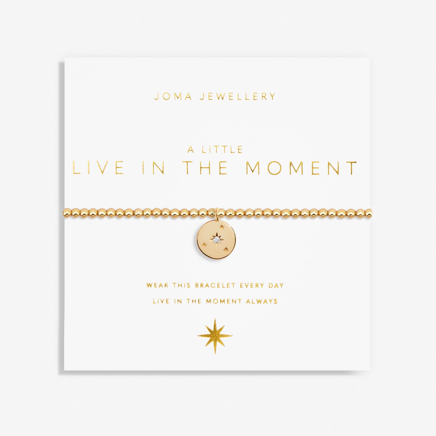A Little 'Live In The Moment' Bracelet - Joma Jewellery