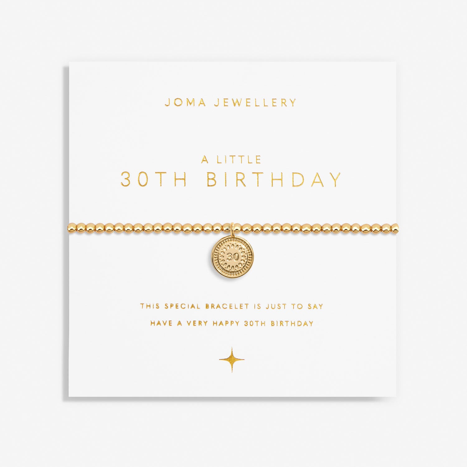 A Little '30th Birthday' Bracelet - Joma Jewellery