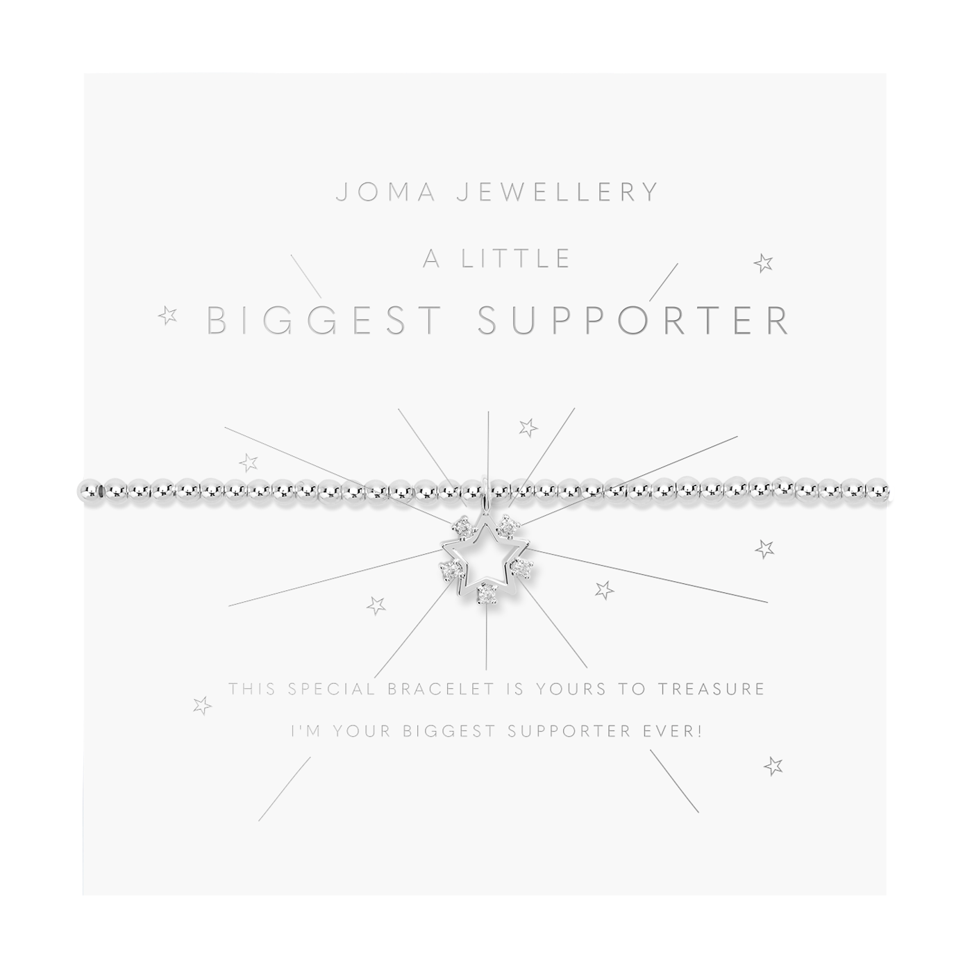 A Little 'Biggest Supporter' Bracelet - Joma Jewellery