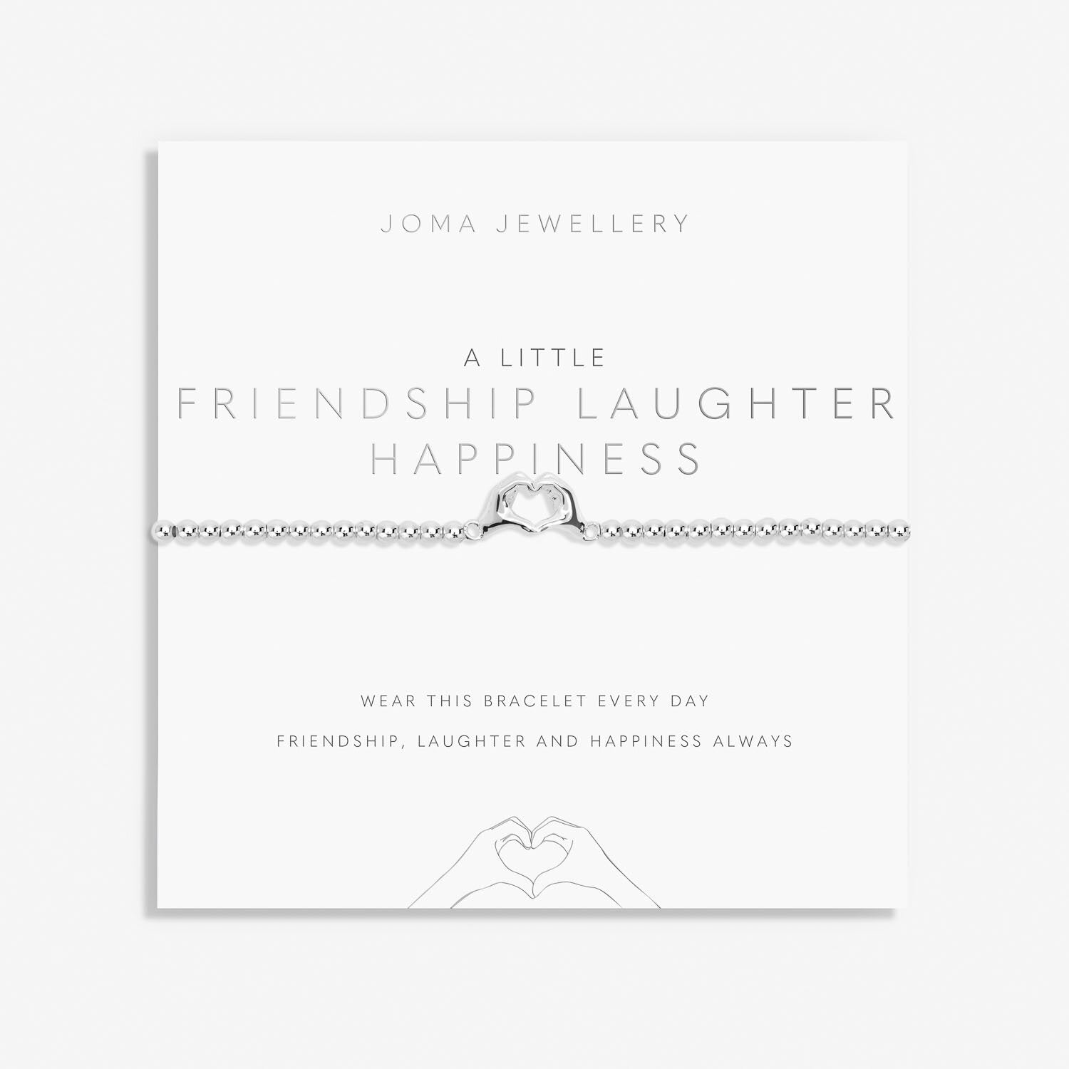 A Little 'Friendship Laughter Happiness' Bracelet - Joma Jewellery