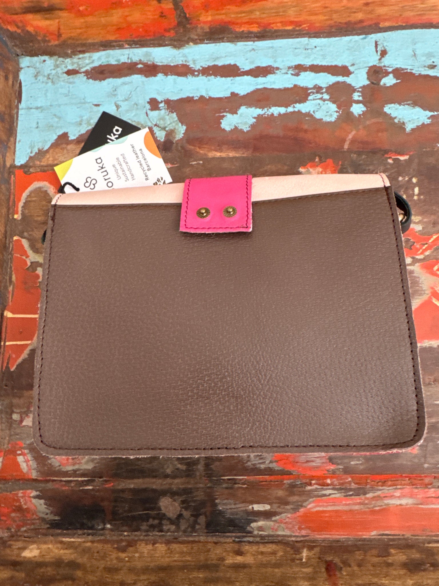 Grace Reversible Loop Handbag - Multi & Animal Print Soruka