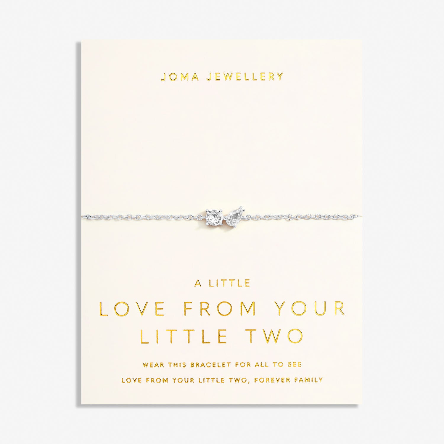Love From Your Little Ones 'Two' Bracelet - Joma jewellery