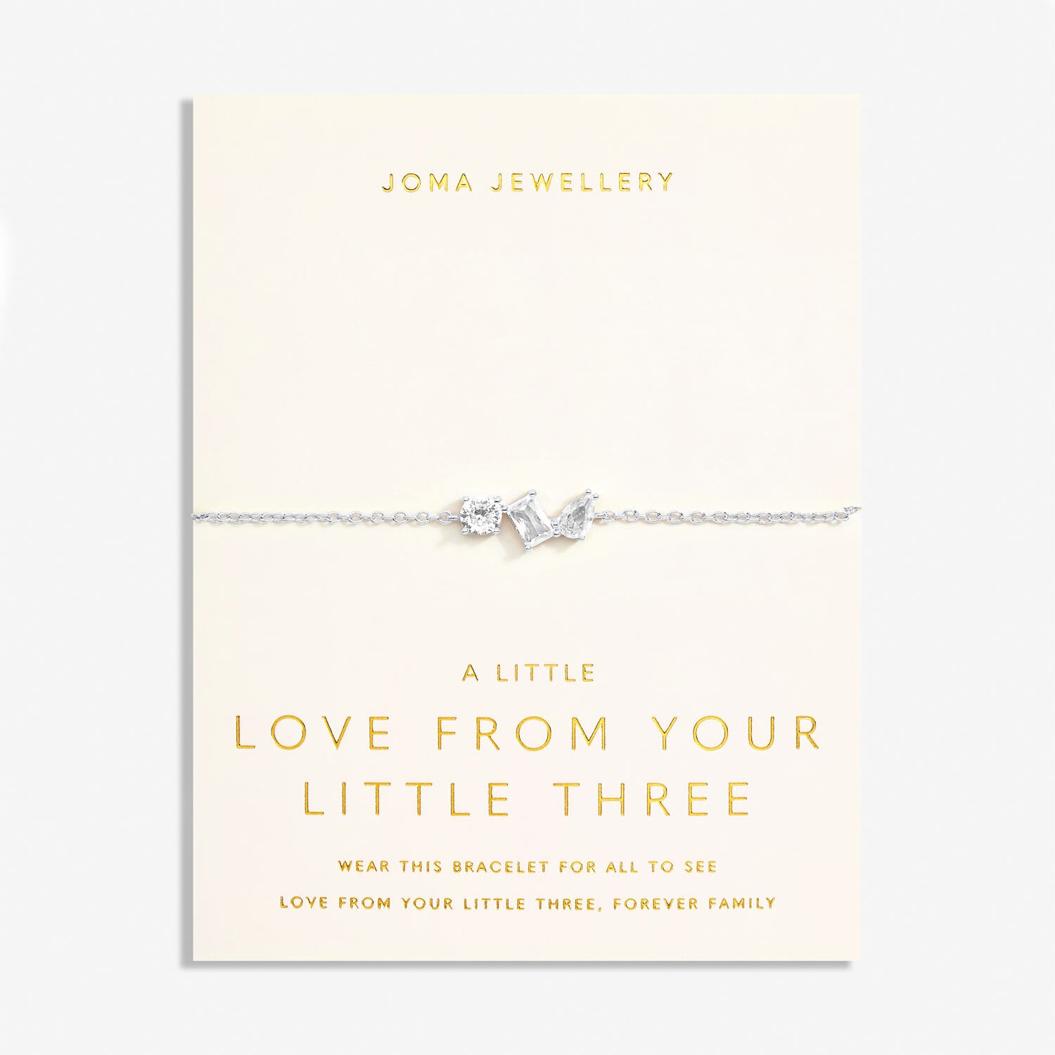 Love From Your Little Ones 'Three' Bracelet - Joma Jewellery