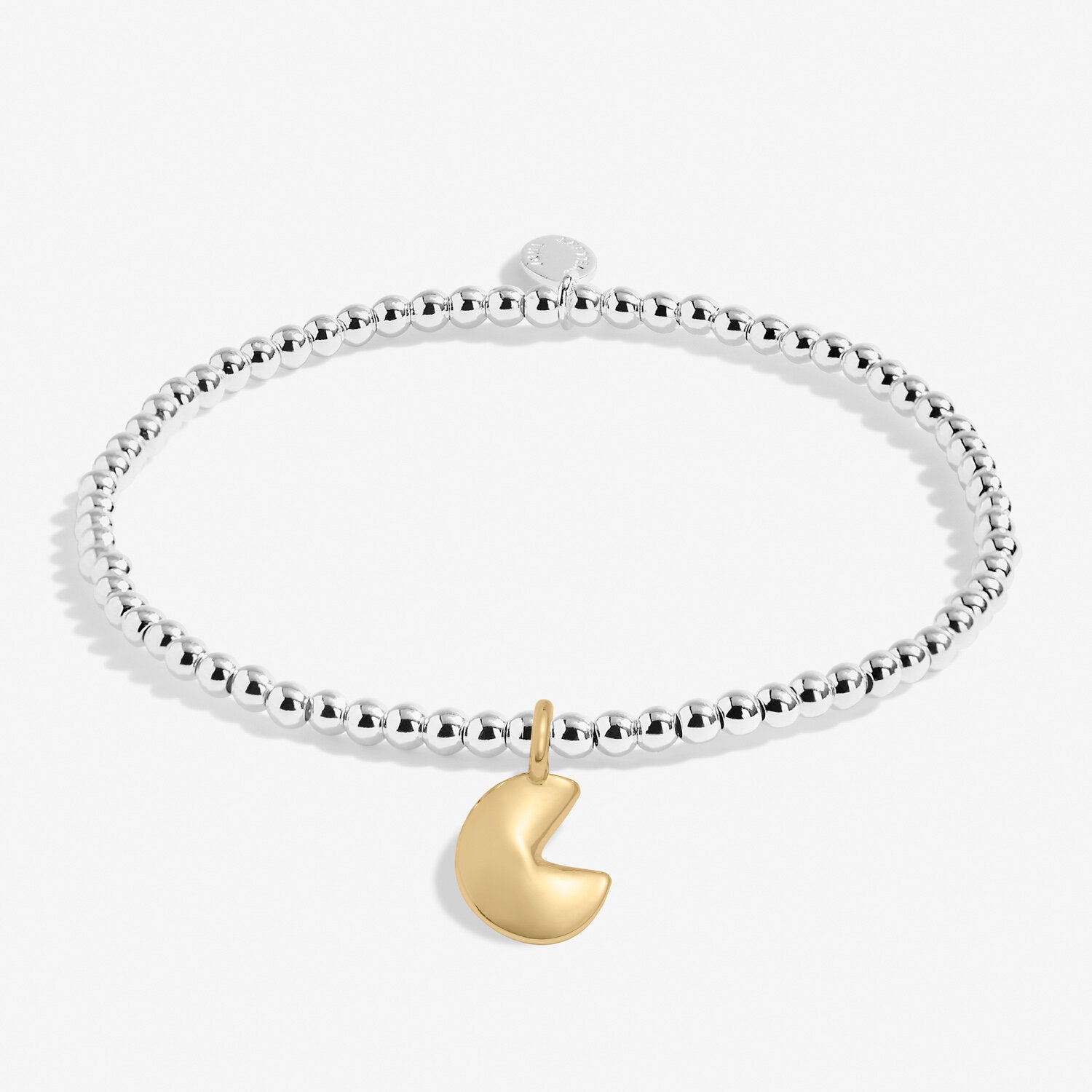 A Little 'Good Fortune' Bracelet In Silver And Gold Plating