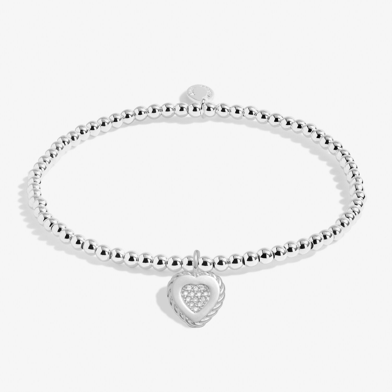 A Little 'Kind Heart' Bracelet In Silver Plating