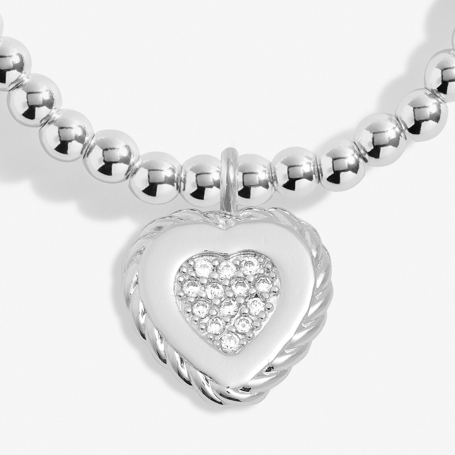 A Little 'Kind Heart' Bracelet In Silver Plating