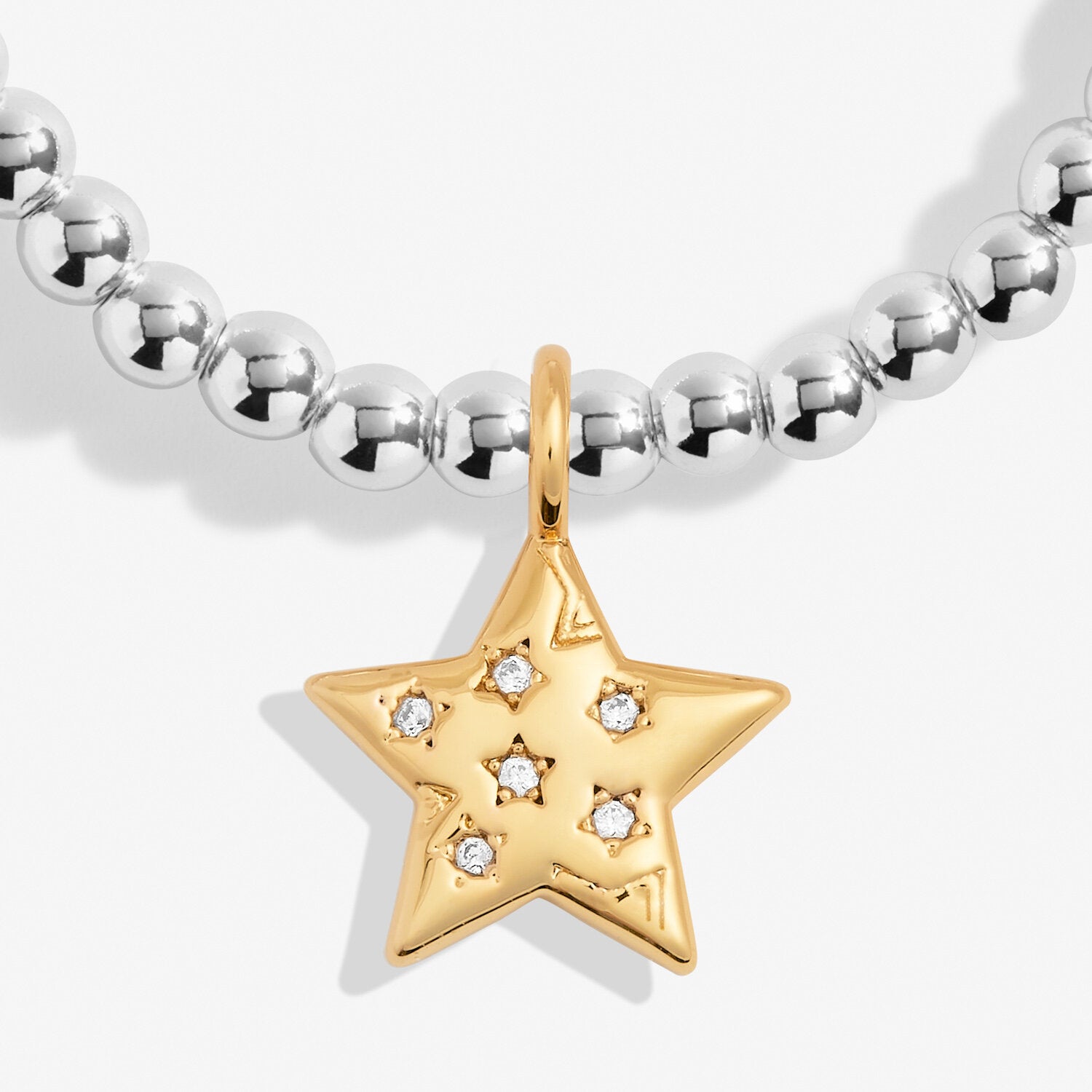 A Little 'Written In The Stars' Bracelet In Silver And Gold Plating