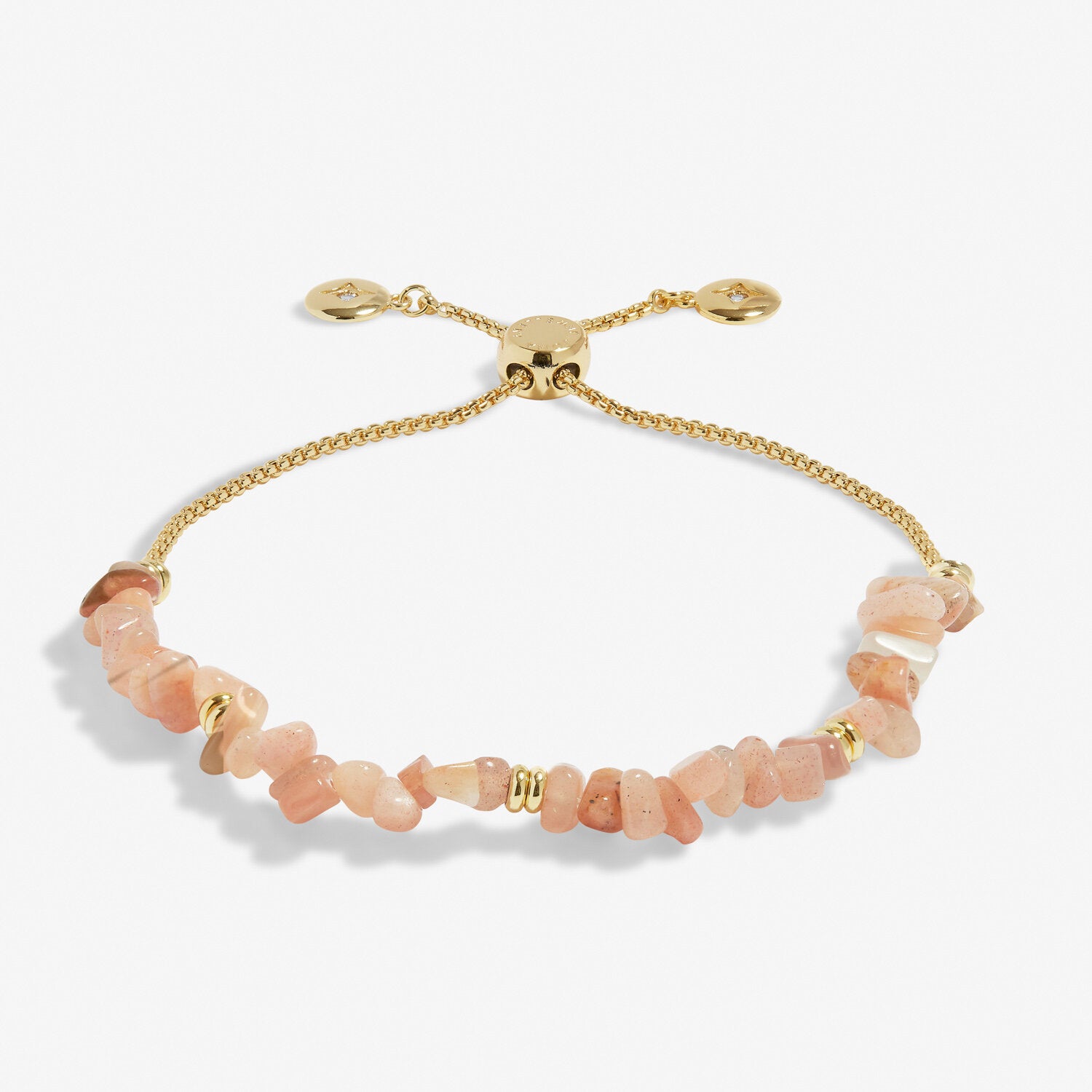 Manifestones Sunstone Bracelet In Gold Plating