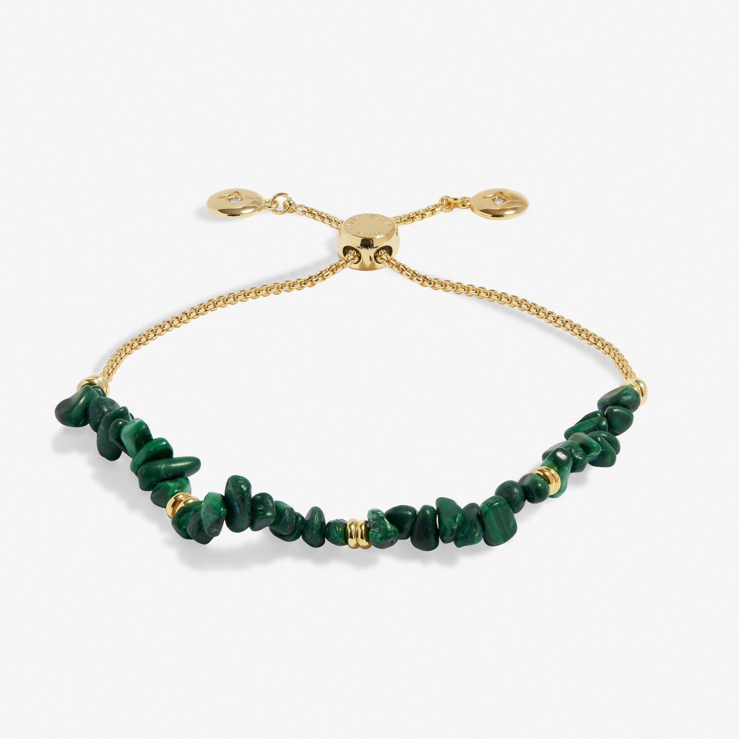 Manifestones Malachite Bracelet In Gold Plating