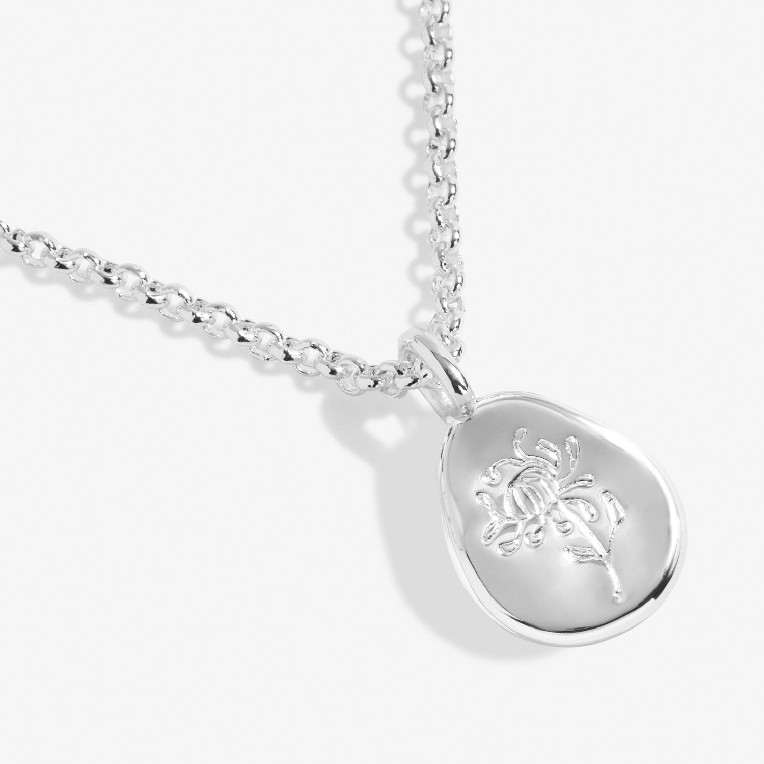 Birth Flower A Little 'November' Chrysanthemum Necklace