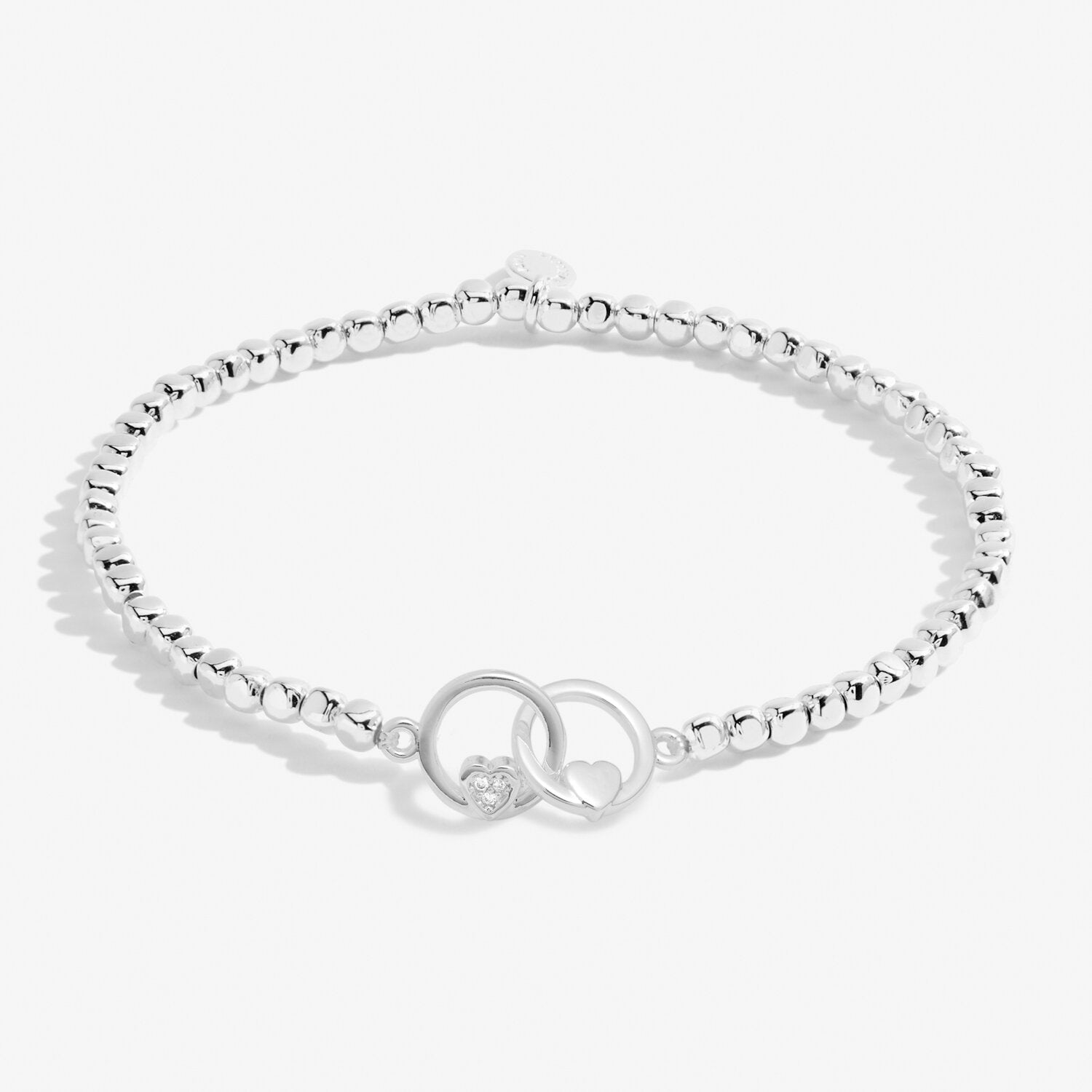 Forever Yours 'Happy Anniversary' Bracelet In Silver Plating