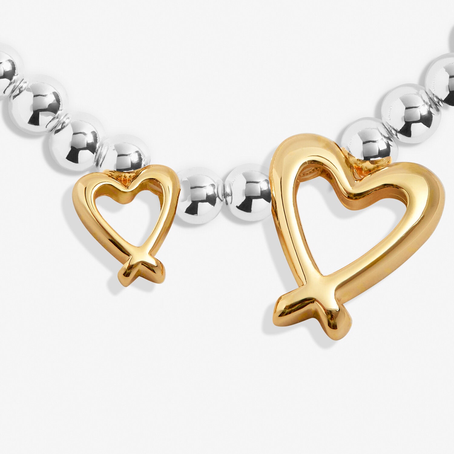 Boxed A Little 'With Love' Bracelet In Silver And Gold Plating