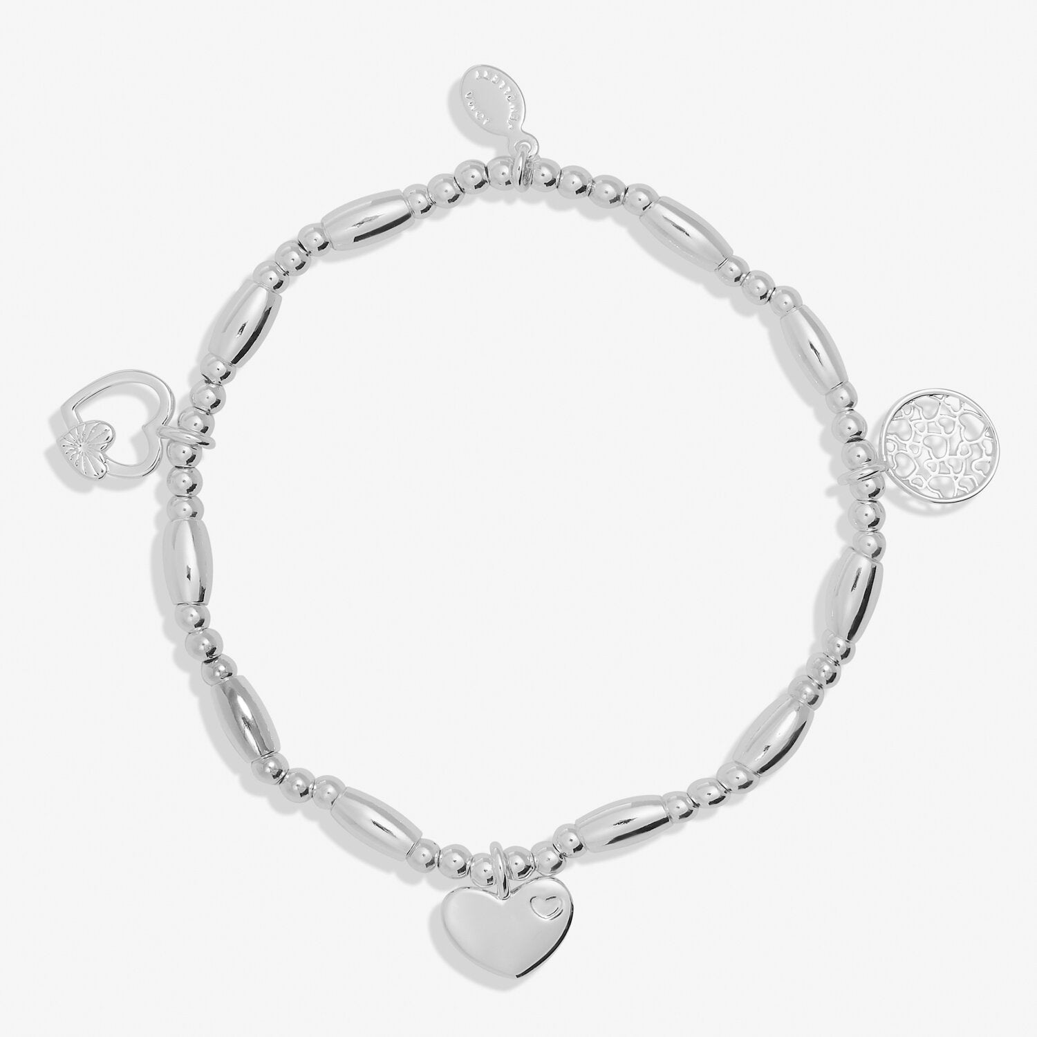 Life's A Charm 'Daughter' Bracelet In Silver Plating