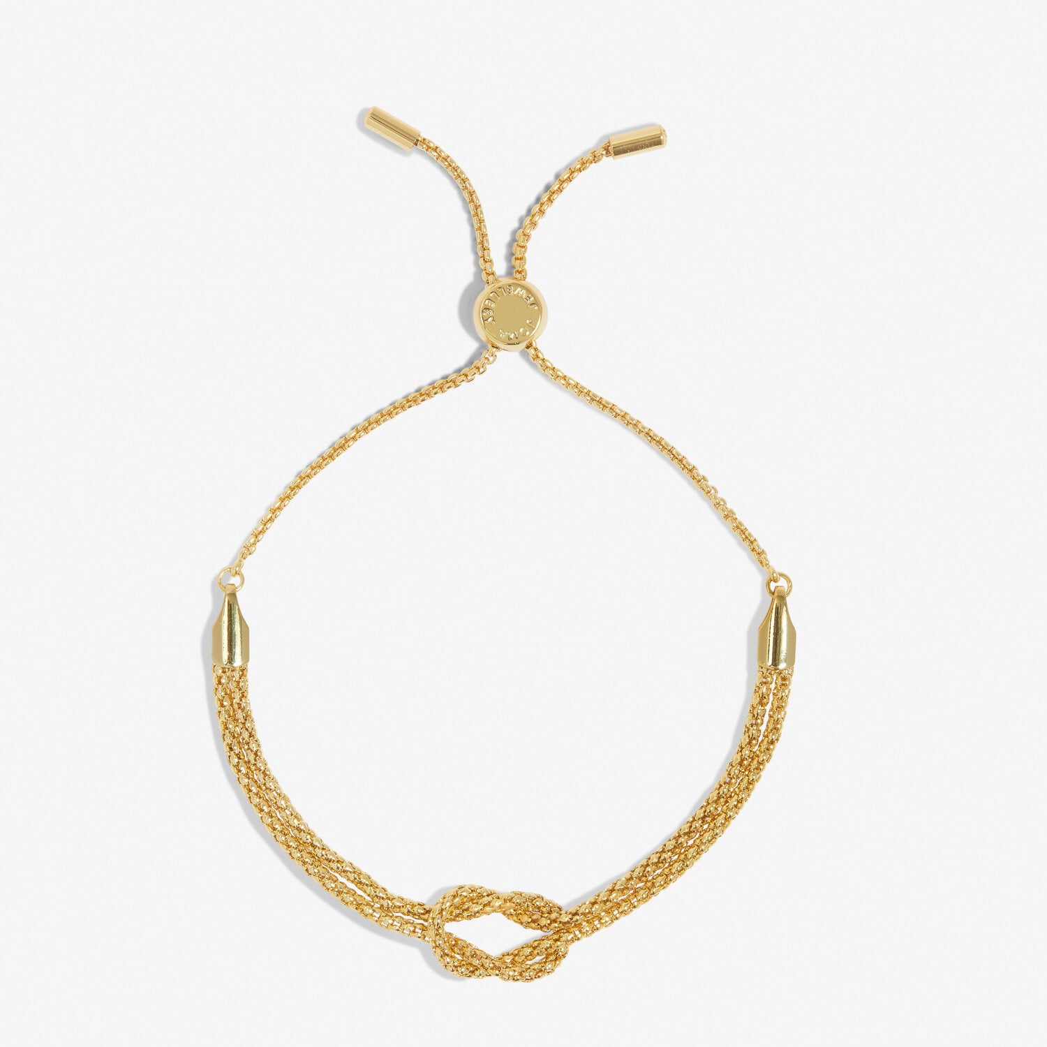 Chain Knot Bracelet Bar In Gold Plating