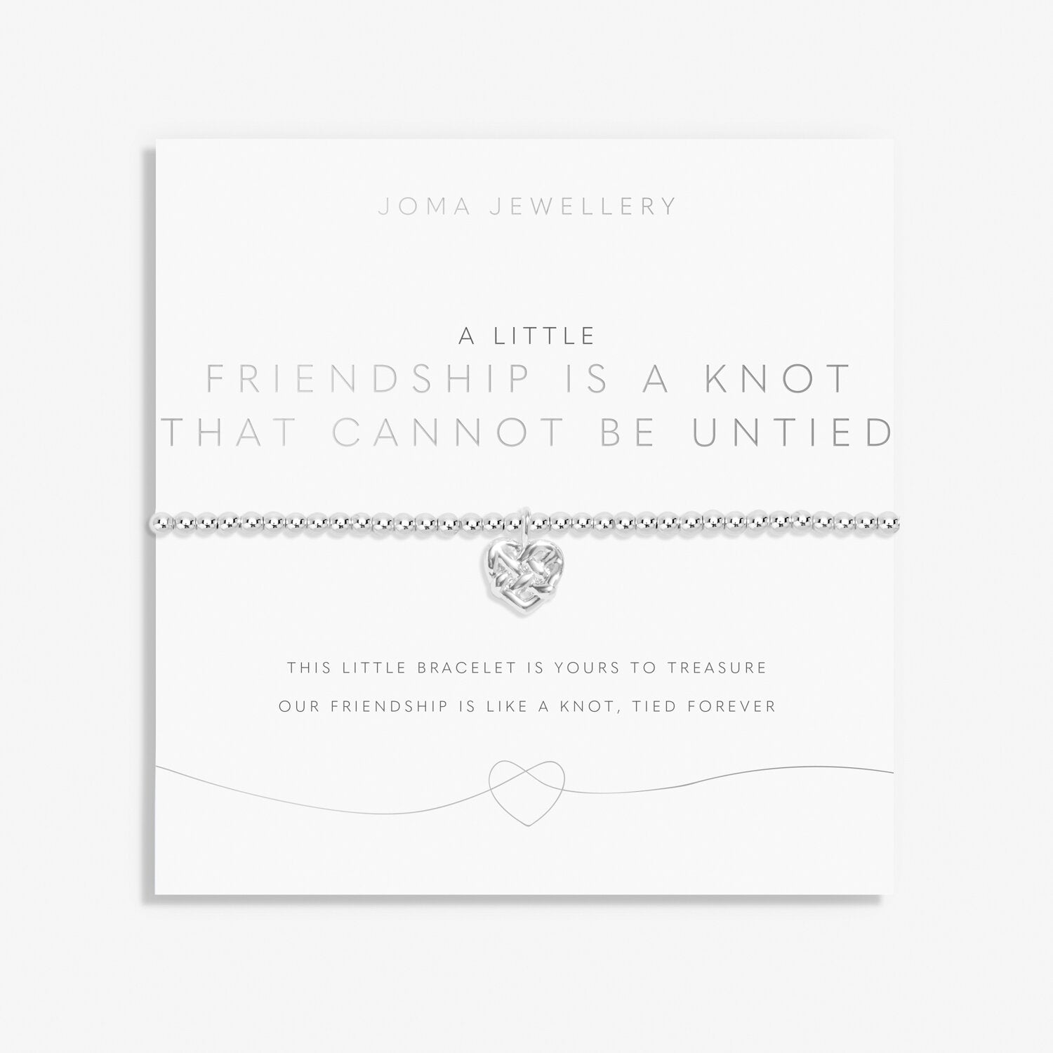 A Little Friendship is A Knot That Cannot Be Untied Bracelet - Joma jewellery