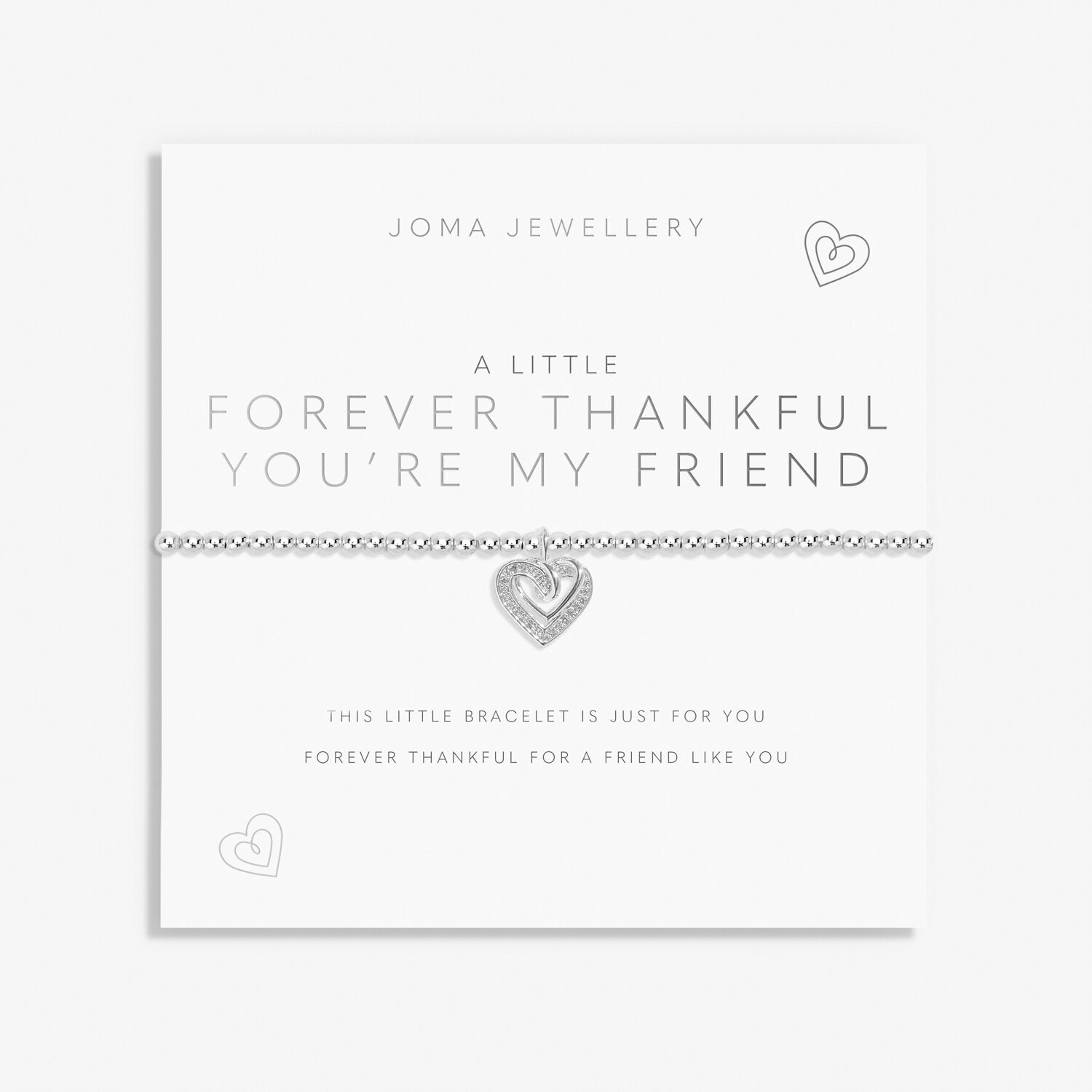 A Little Forever Thankful You Are My Friend Bracelet - Joma Jewellery