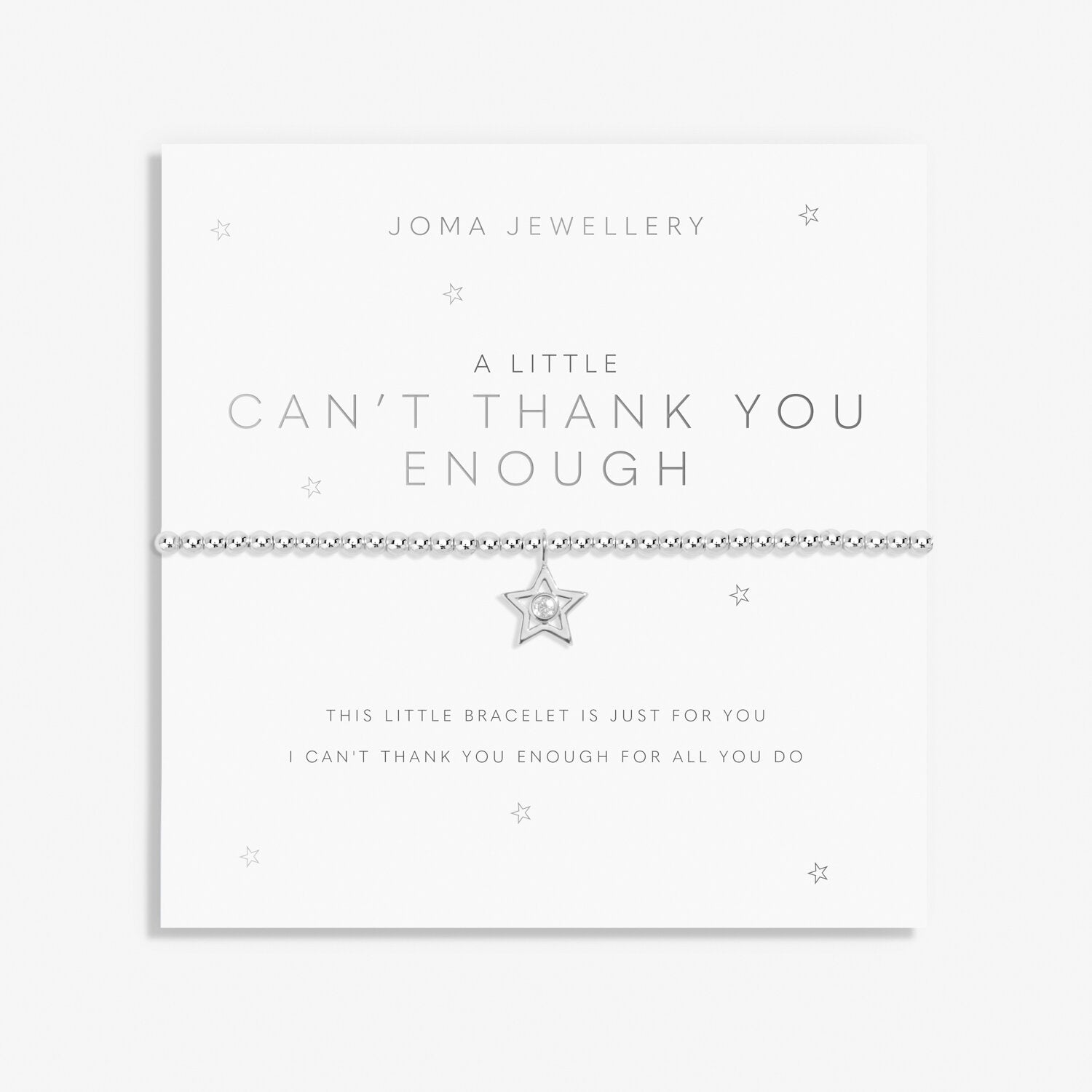 A Little Can't Thank You Enough Bracelet - Joma Jewellery