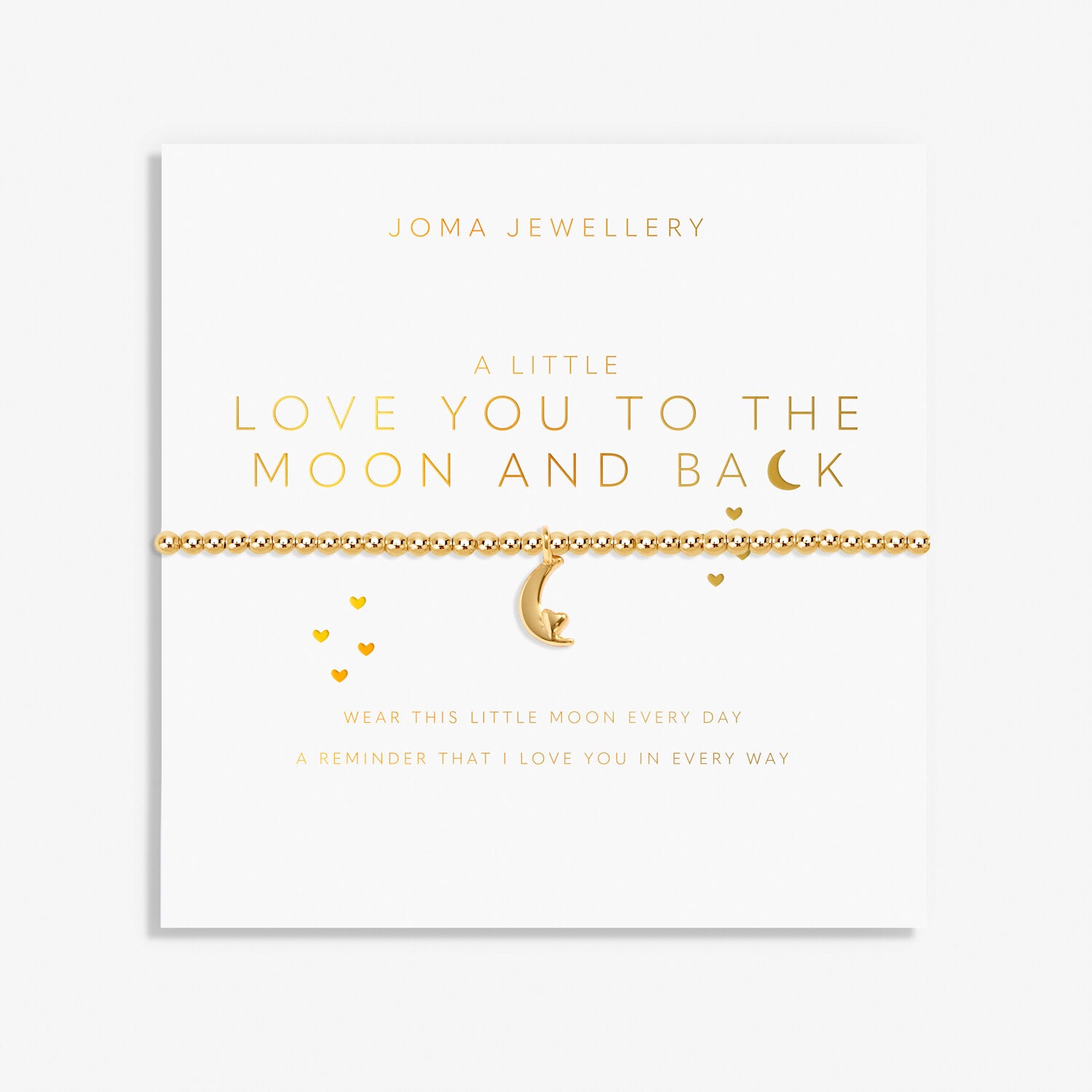 Gold A Little 'Love You To The Moon & Back' Bracelet