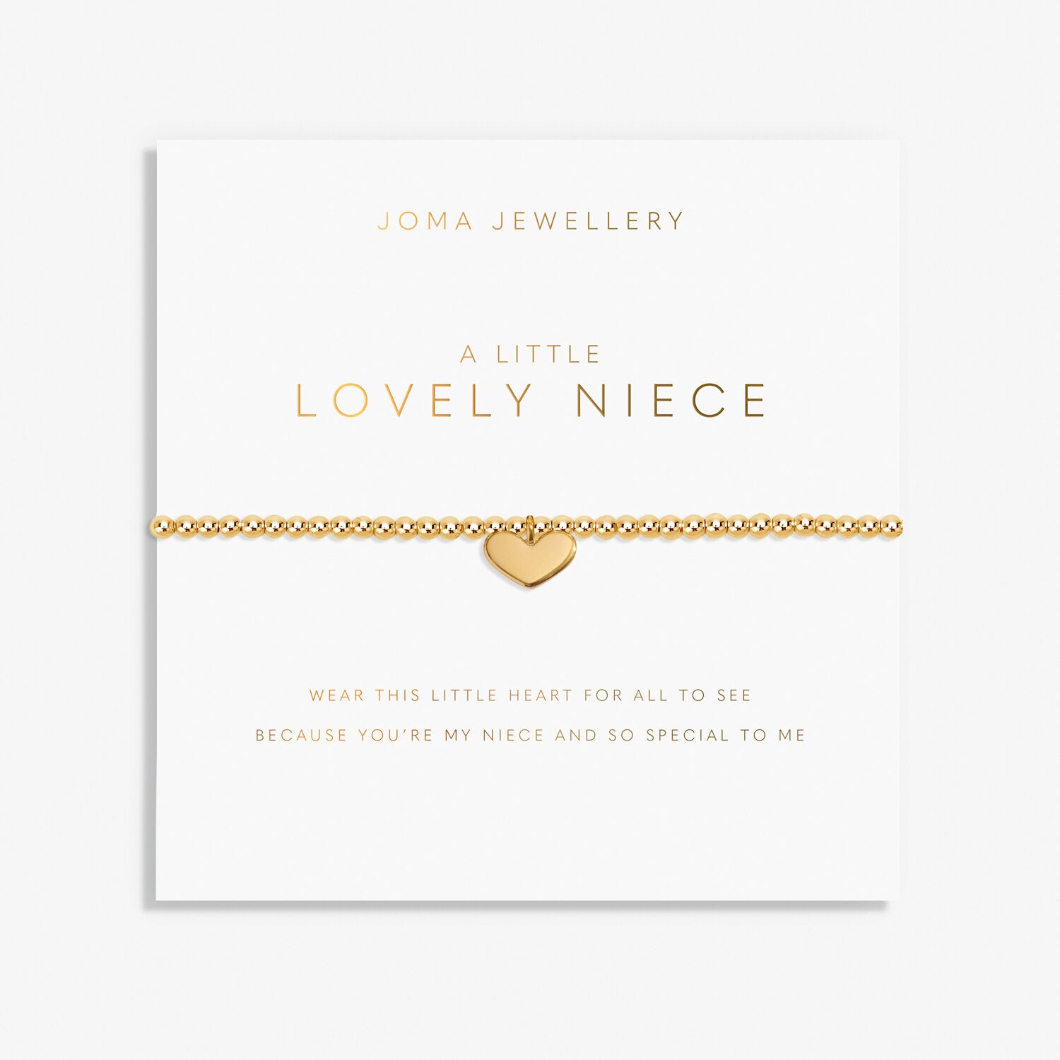 A Little Lovely Niece Bracelet - Gold - Joma Jewellery